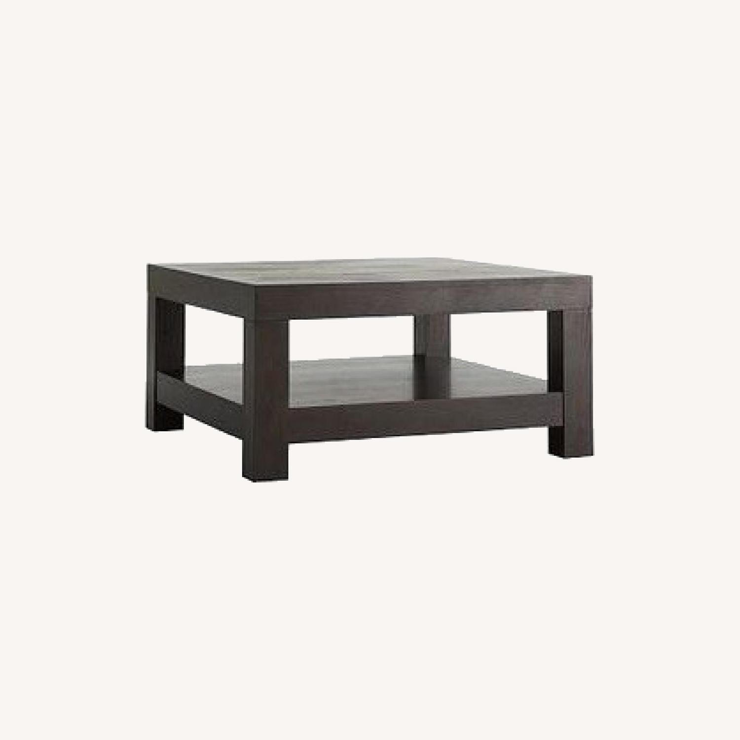 West Elm Parsons Chocolate Coffee Table AptDeco