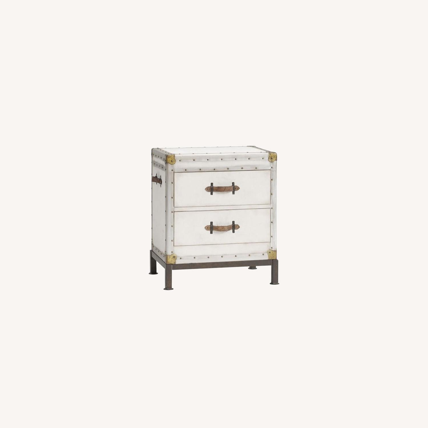 Pottery Barn Ludlow 23.5" Trunk Nightstand, White AptDeco