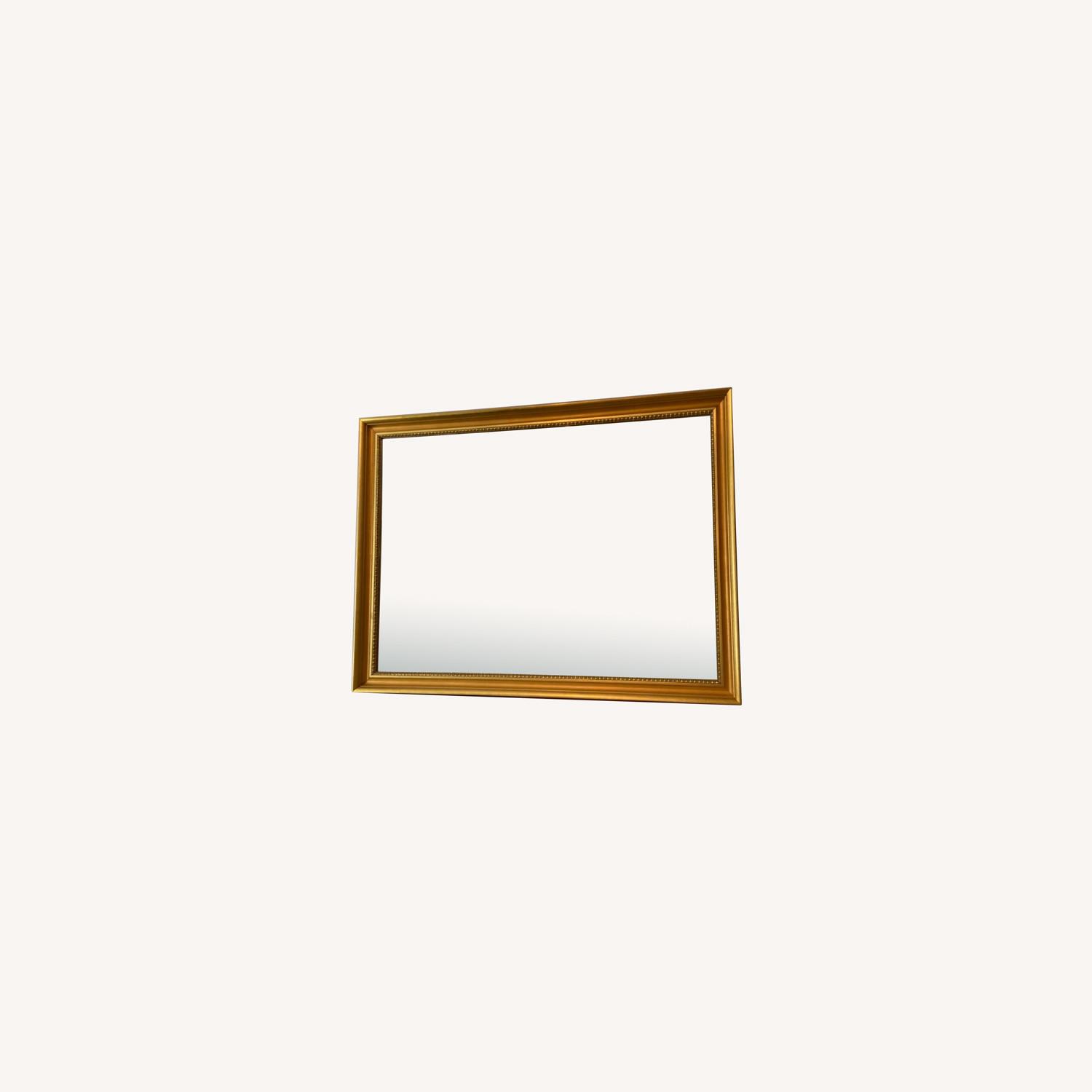 Large Gold Frame Mirror - image-0