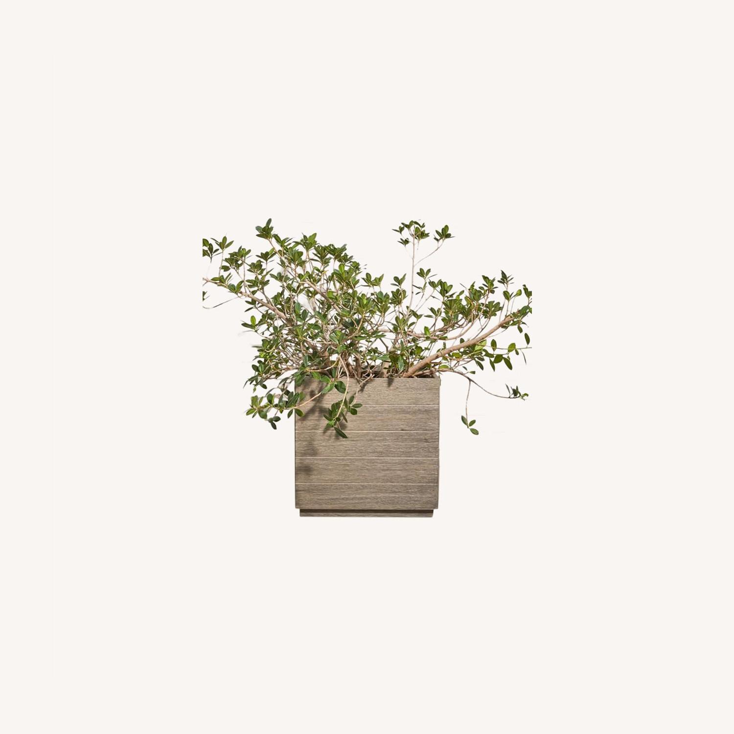 West Elm Portside Outdoor Planter Gray AptDeco