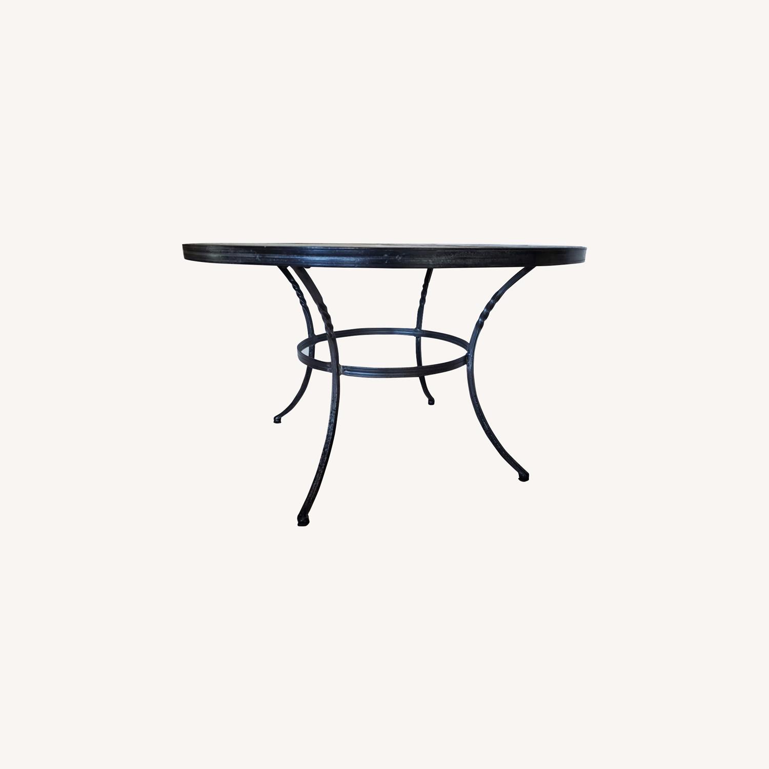 Slate and Iron Coffee Table - image-0