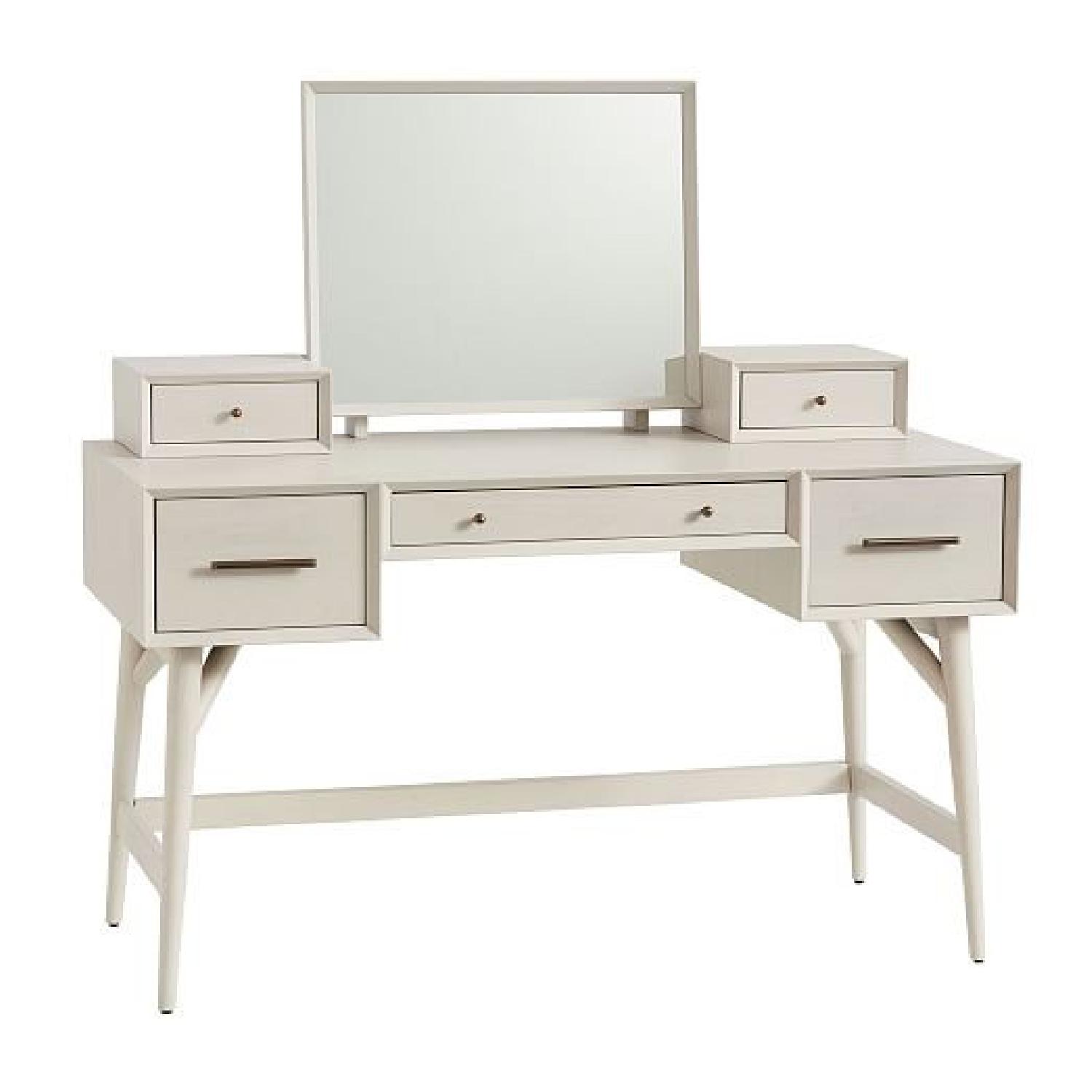 West Elm Mid Century Vanity Desk - image-5