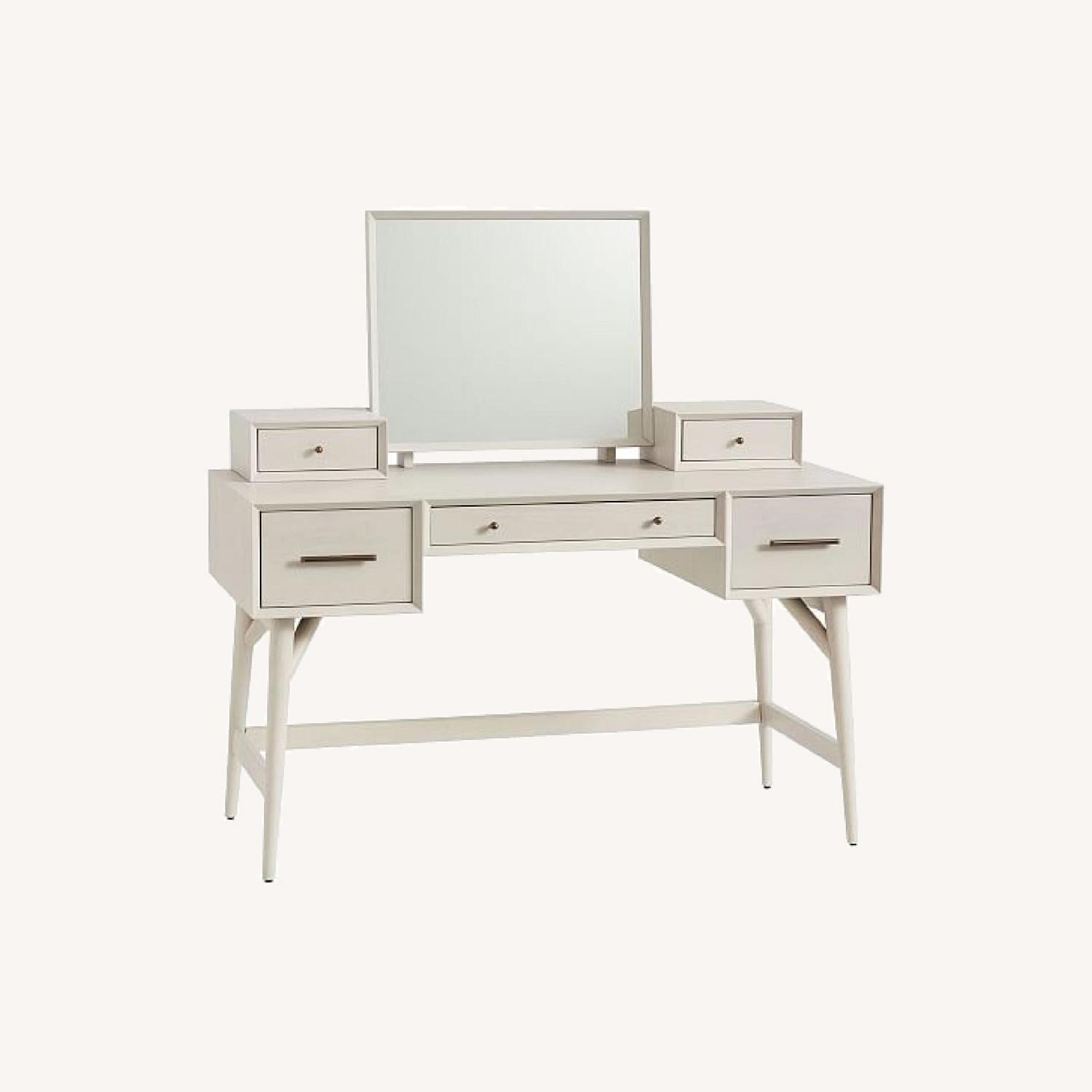 West Elm Mid Century Vanity Desk AptDeco
