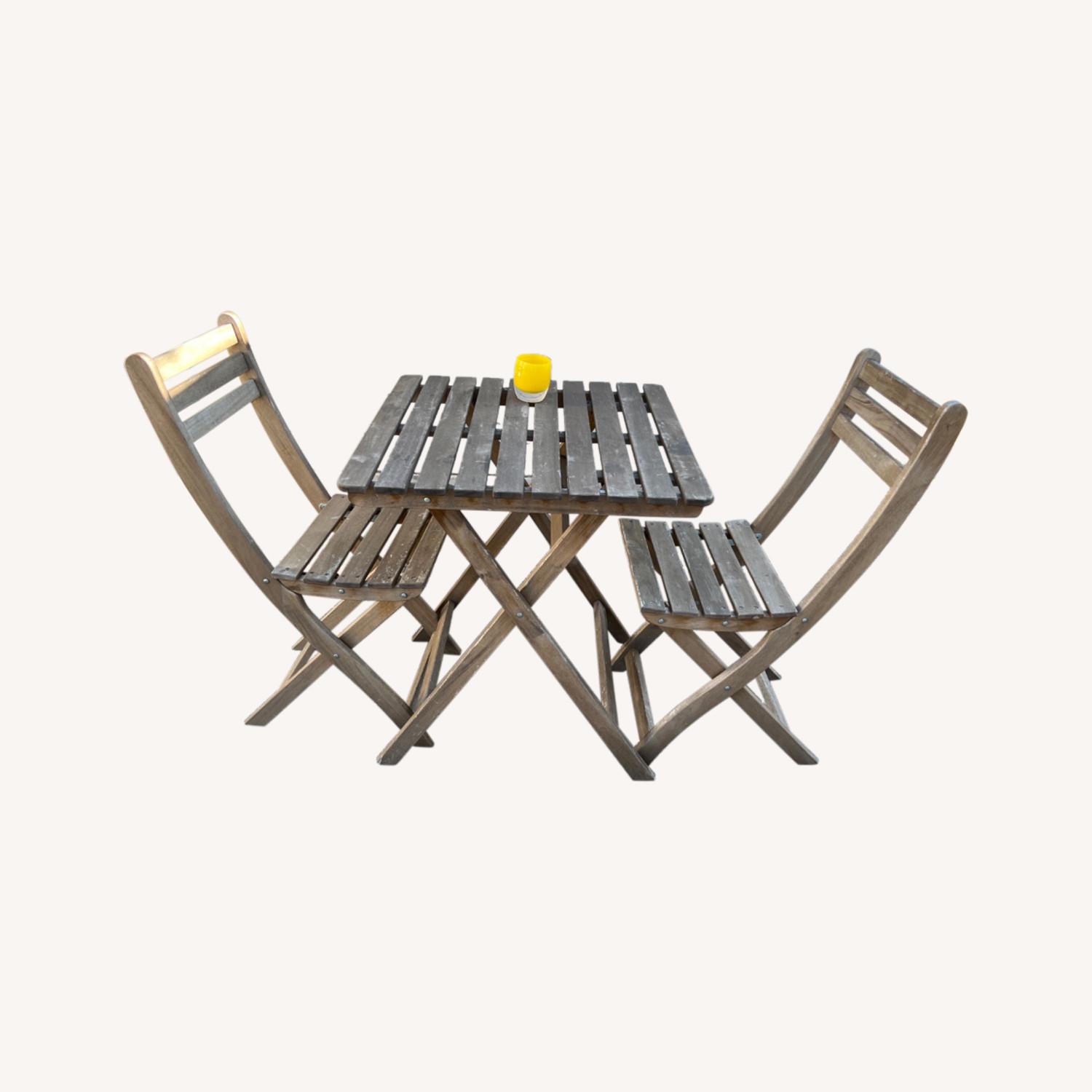 World Market Outdoor Bistro Table and Chairs AptDeco