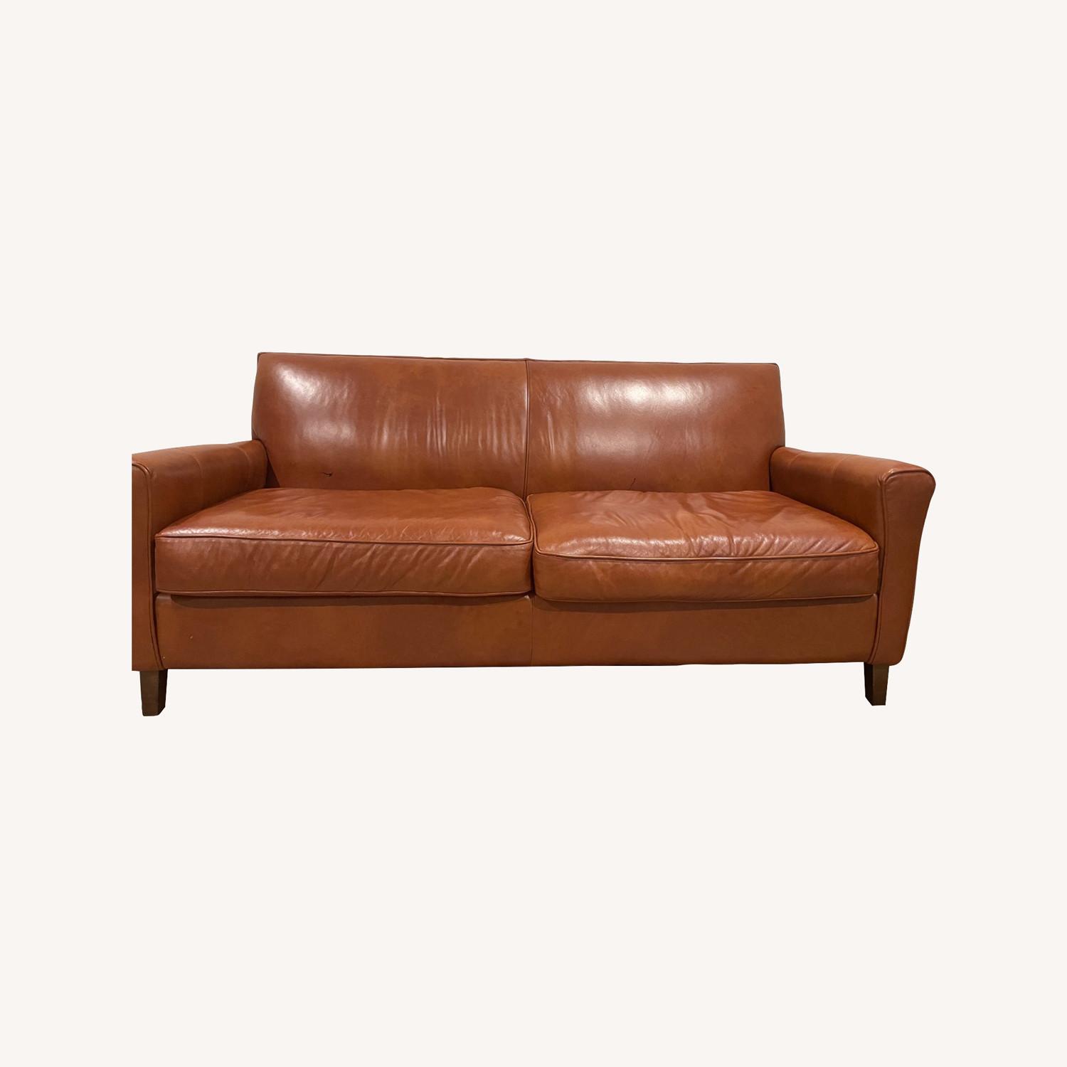 Joss and Main Gormley Leather Sofa AptDeco