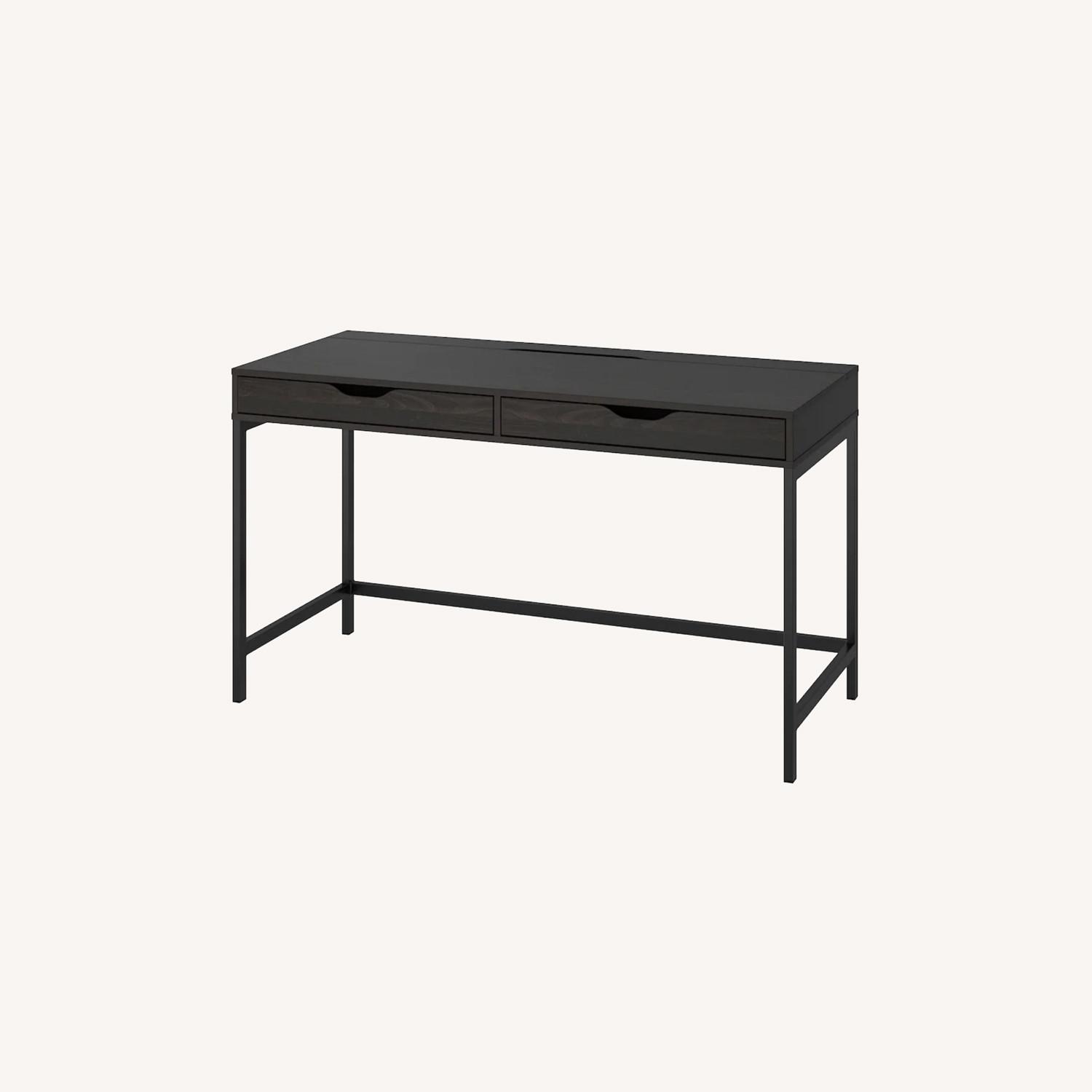 IKEA 2 Drawer Black Desk AptDeco