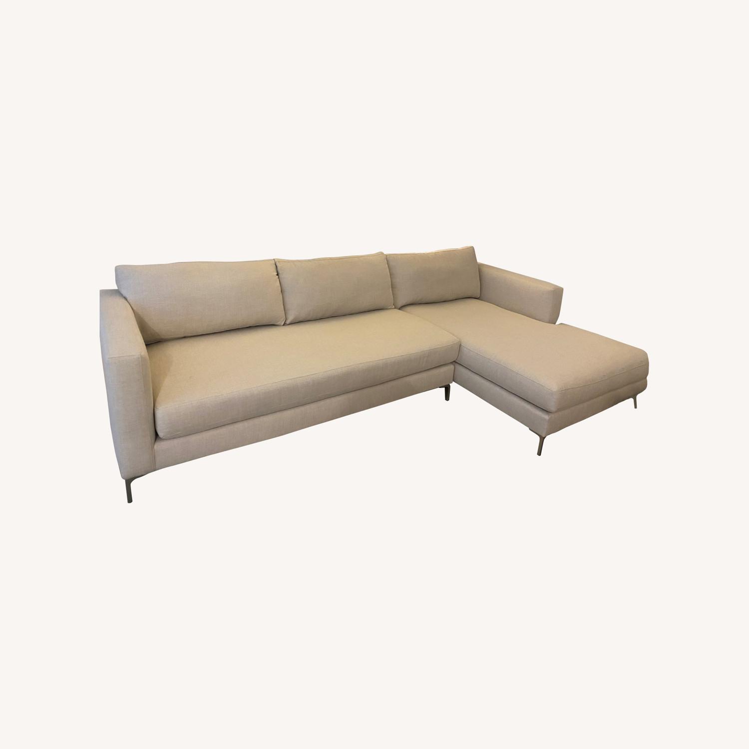 Pottery Barn Jake Upholstered Sofa Sectional AptDeco