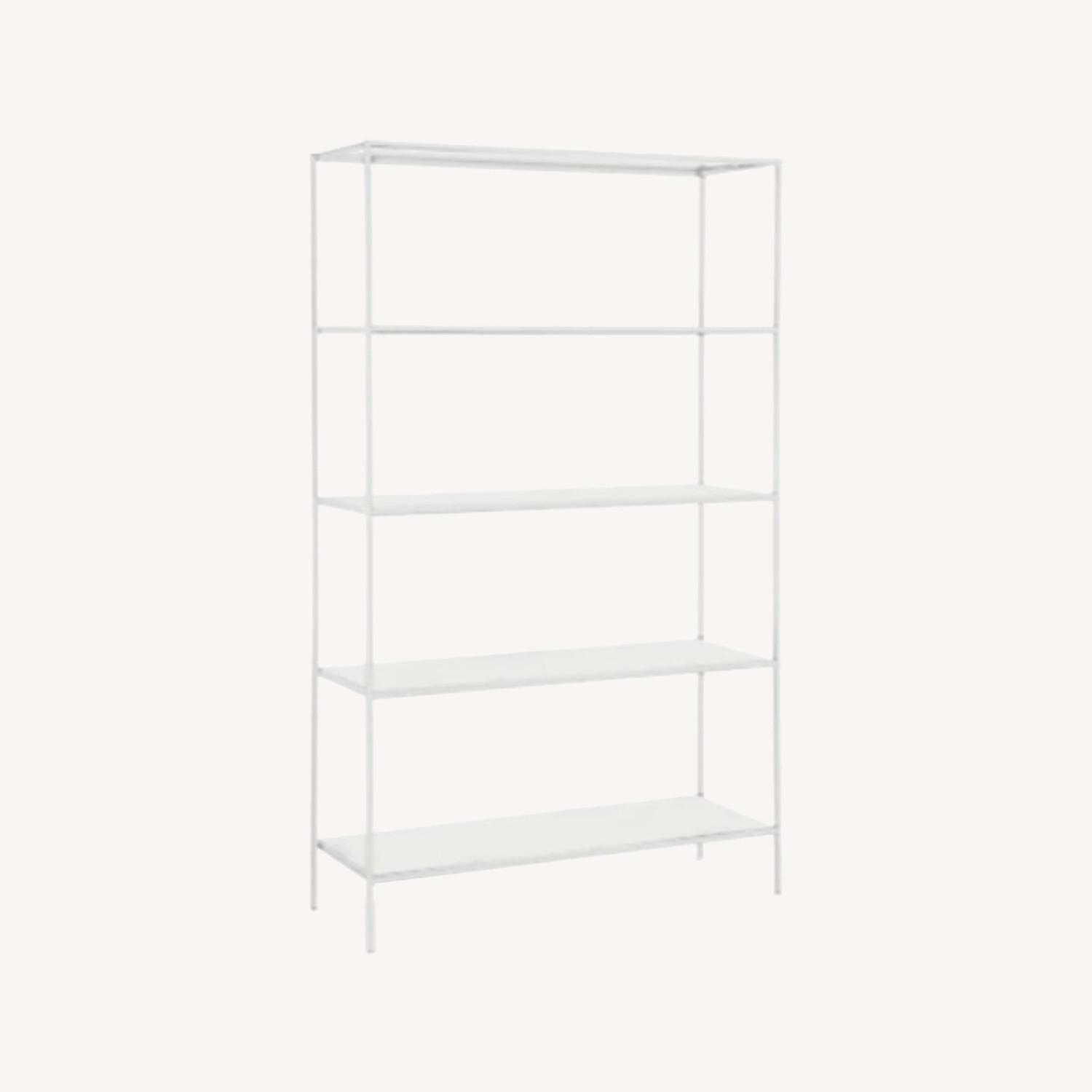 Room & Board Slim White Bookcase - image-0