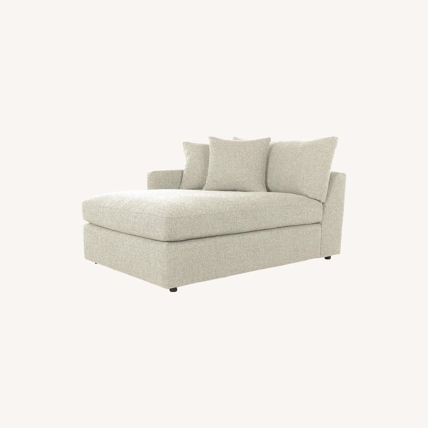 Crate & Barrel Lounge Deep Left Arm Sectional Chaise - image-0