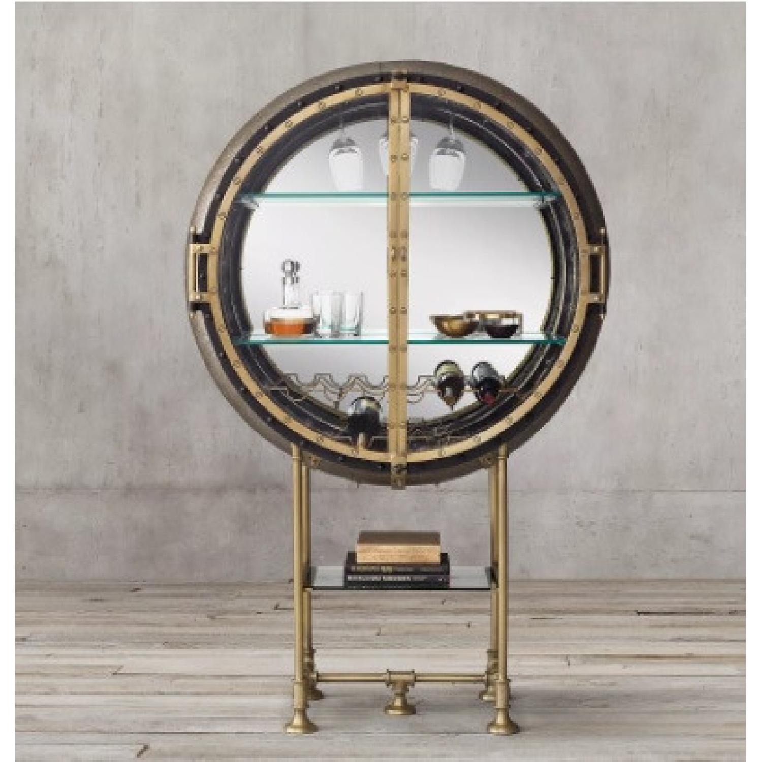 Restoration Hardware Porthole Bar AptDeco