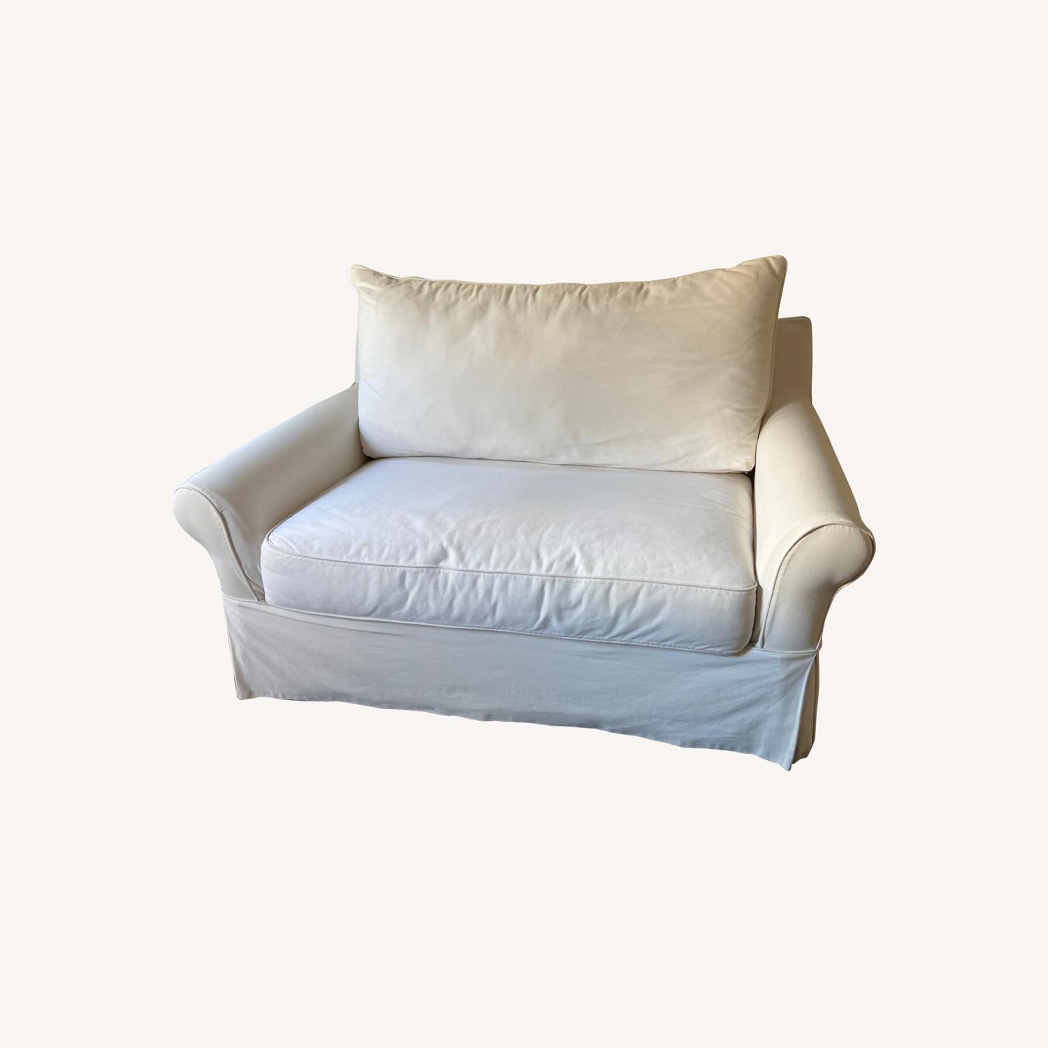 CB2 Twin Sleepers Sofa AptDeco