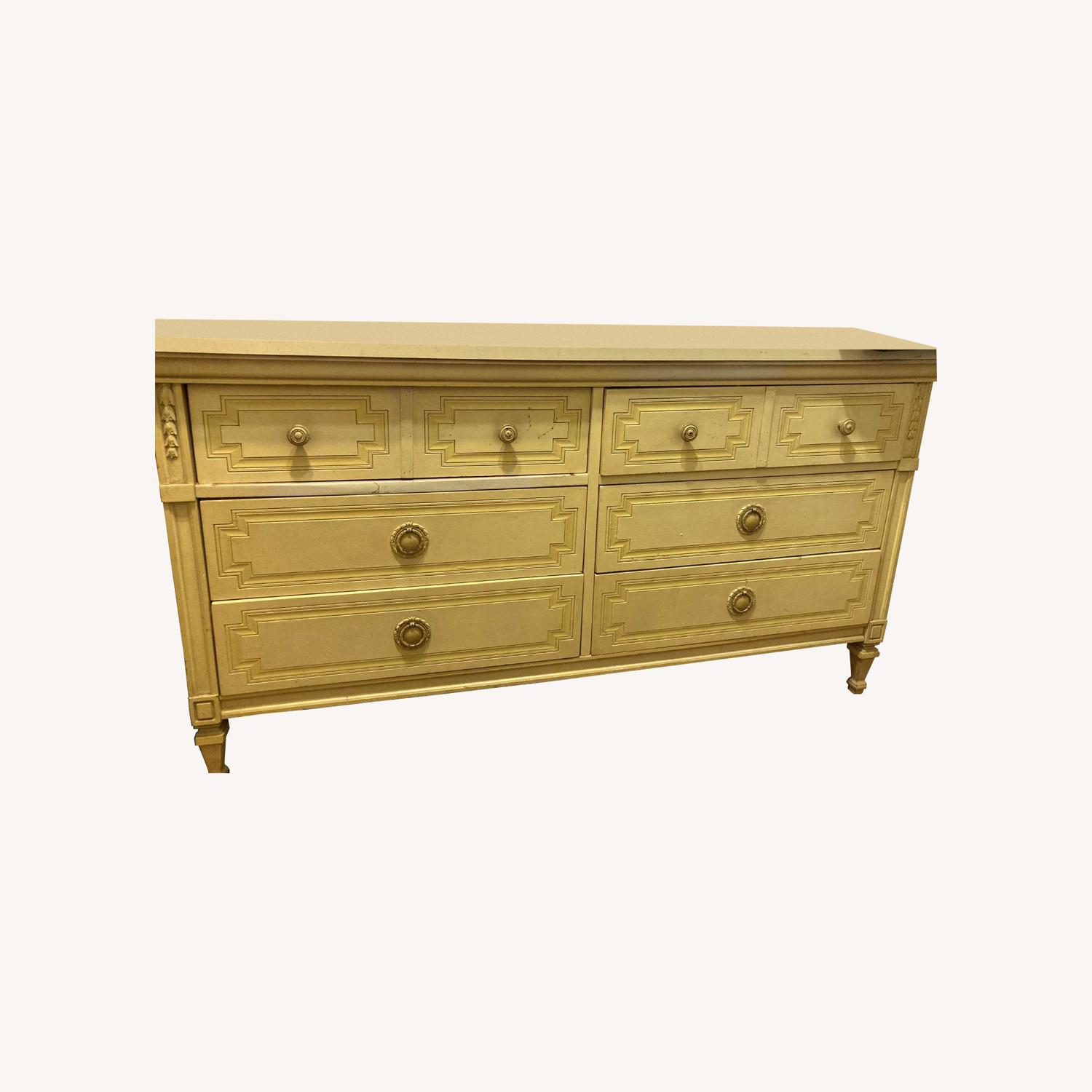 Vintage Canary Yellow 6 Drawer Dresser AptDeco