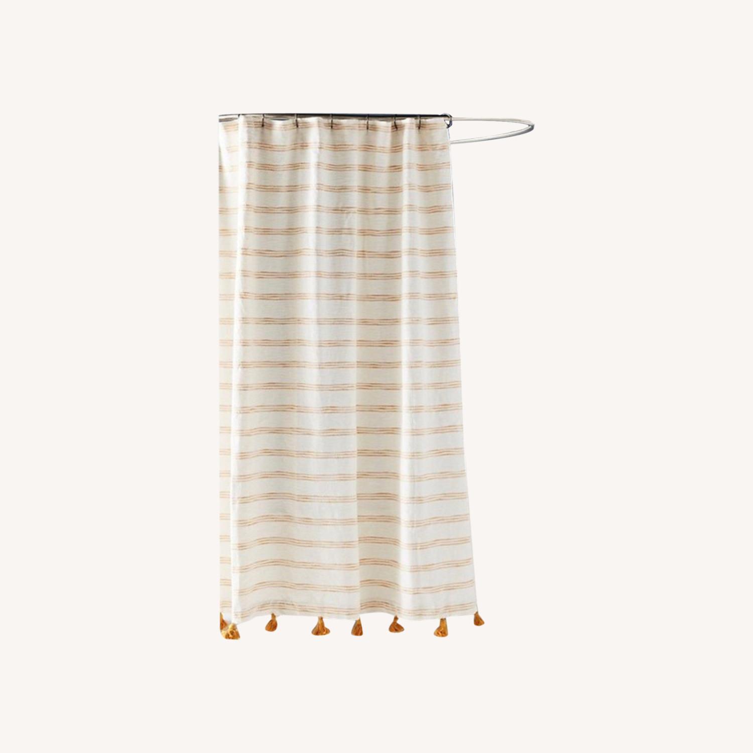 Anthropologie Rio Shower Curtain - Maize (Yellow) - image-0