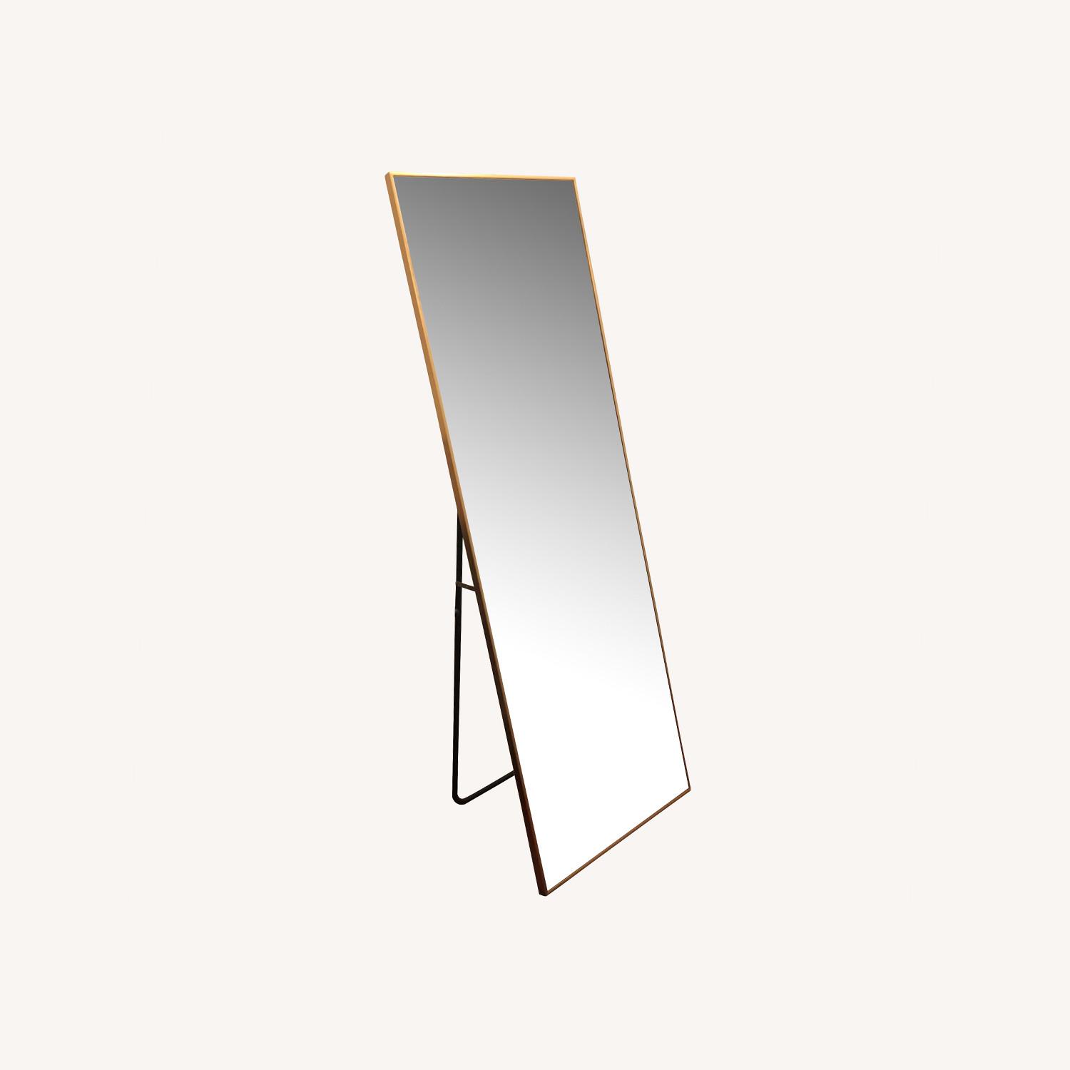 Floor Mirror, Gold Frame - AptDeco