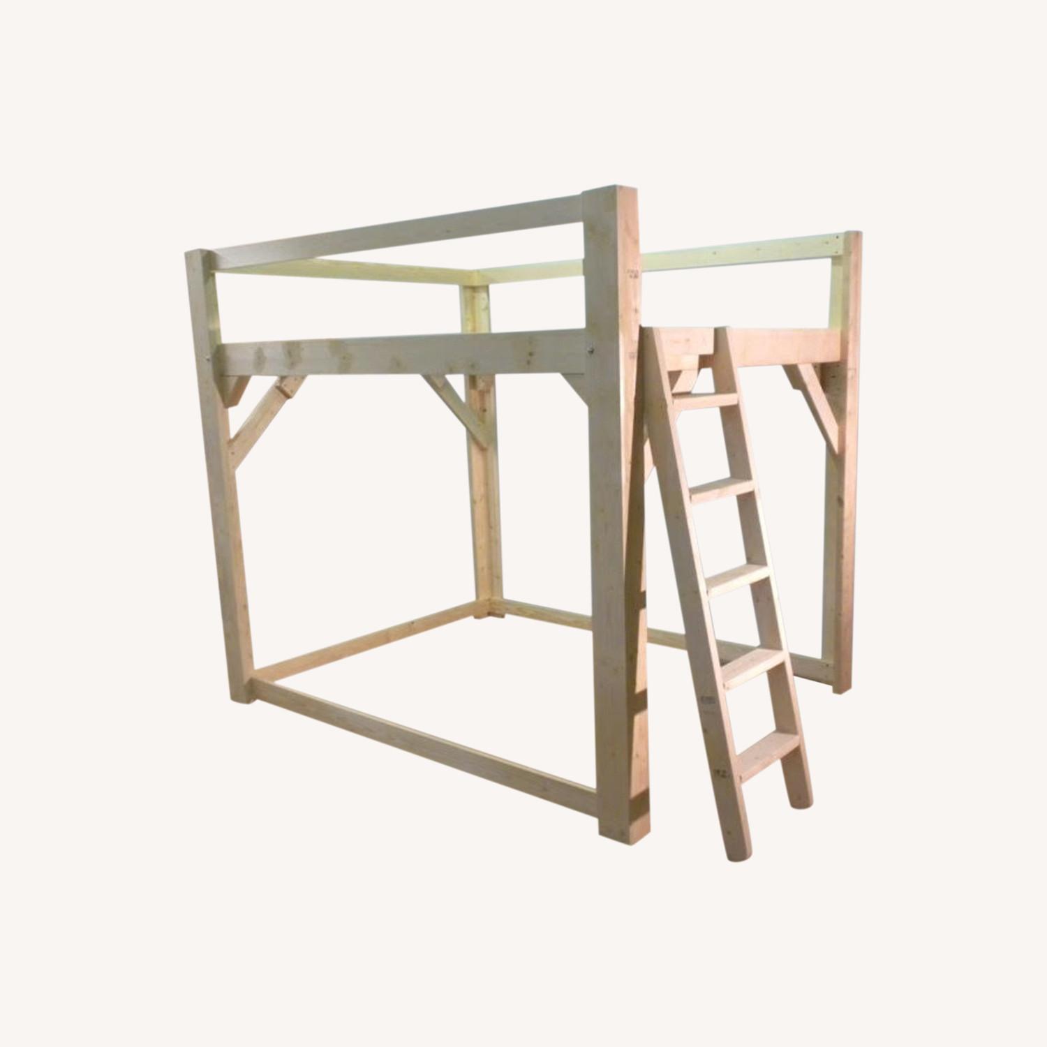 Custom Loft Bed with Storage/Wardrobe Underneath - image-0