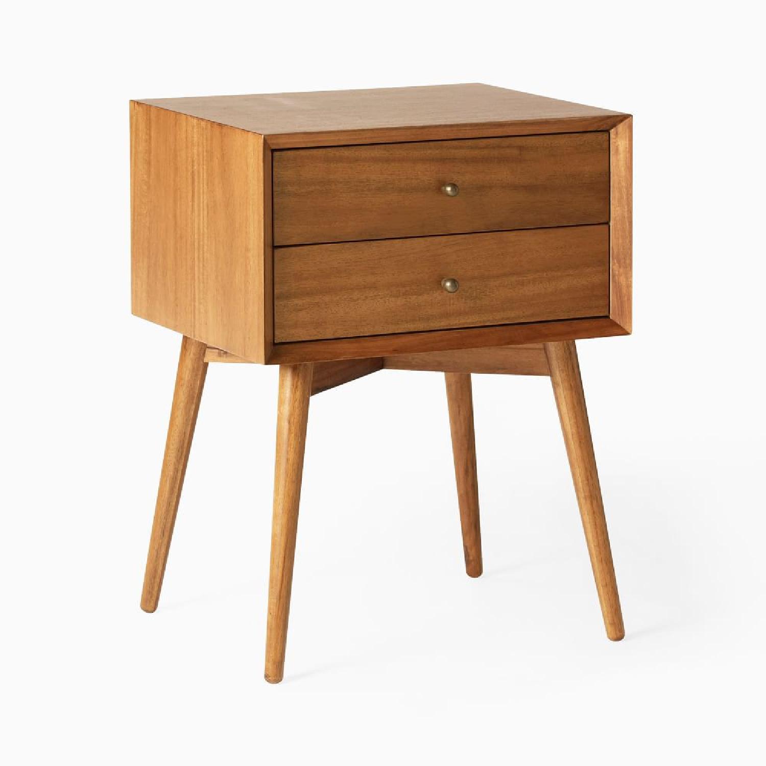 West Elm Mid-Century Nightstand, Acorn - image-5