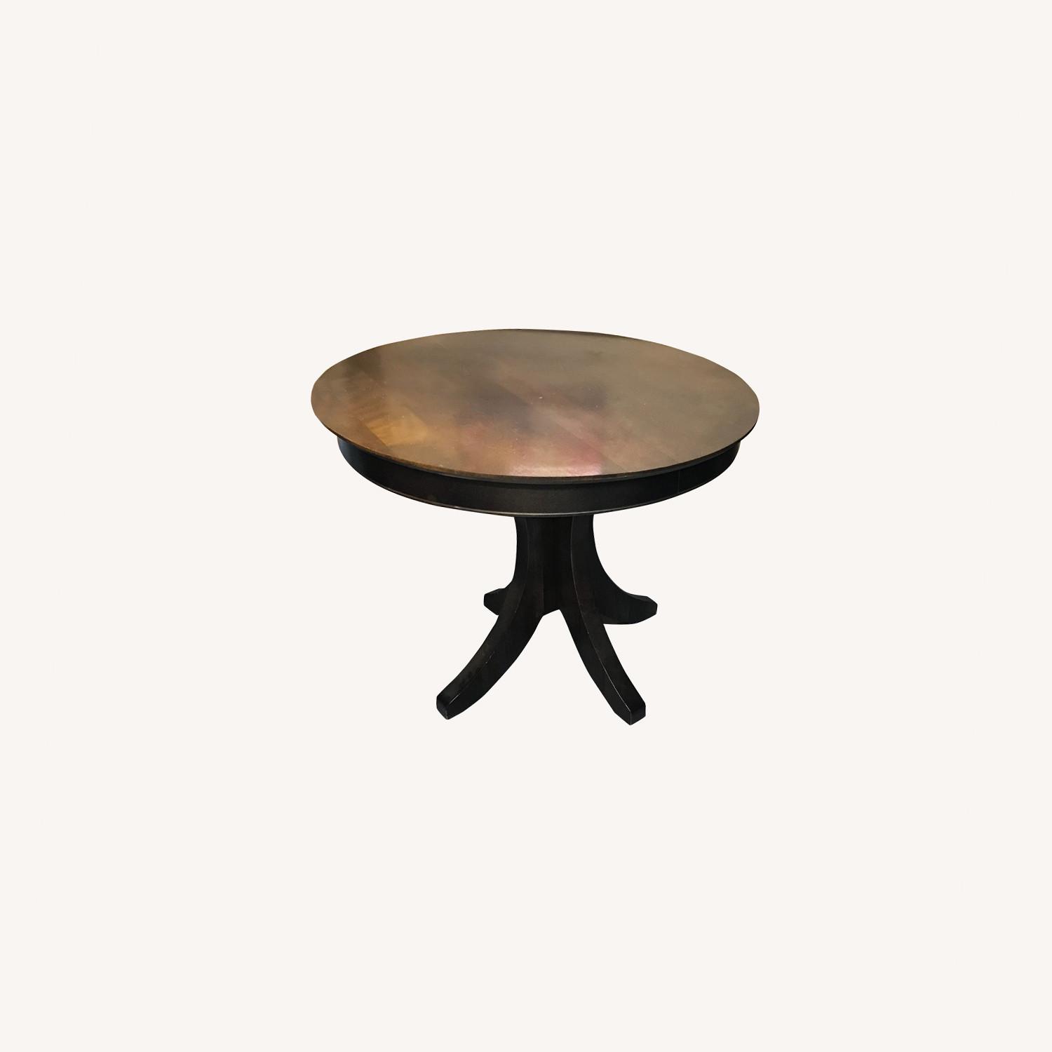 Round Solid Wood Side Table - image-0
