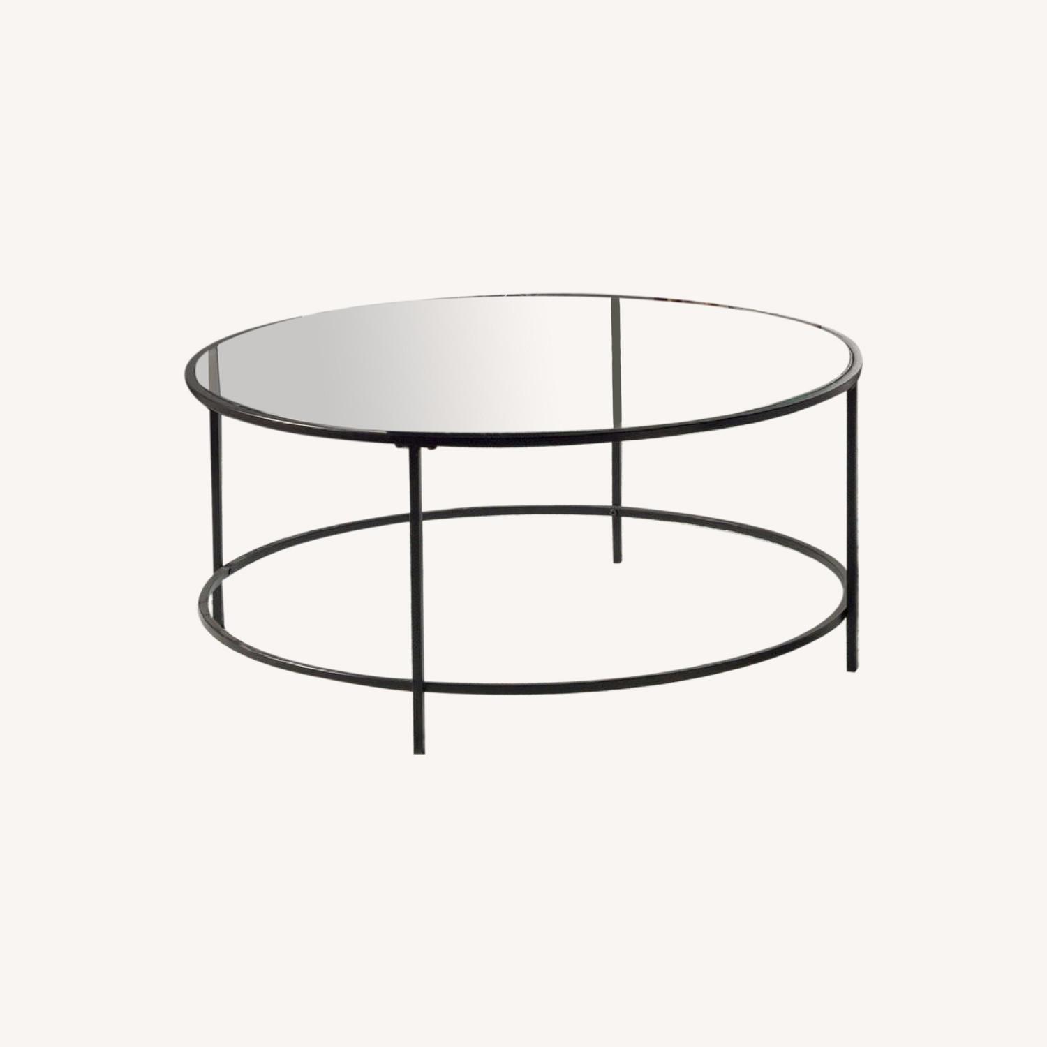 Wayfair Round Glass Coffee Table AptDeco