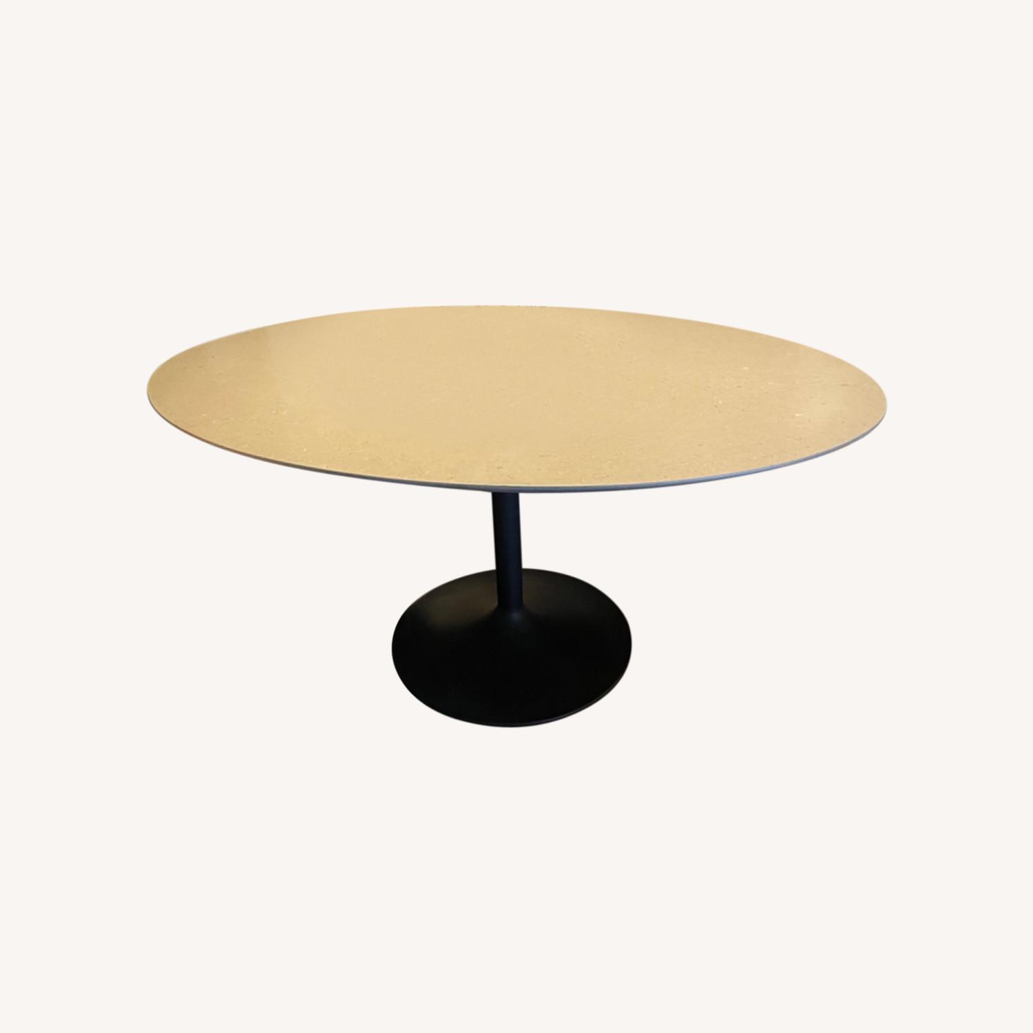 Room & Board Julian Oval Quartz Dining Table AptDeco
