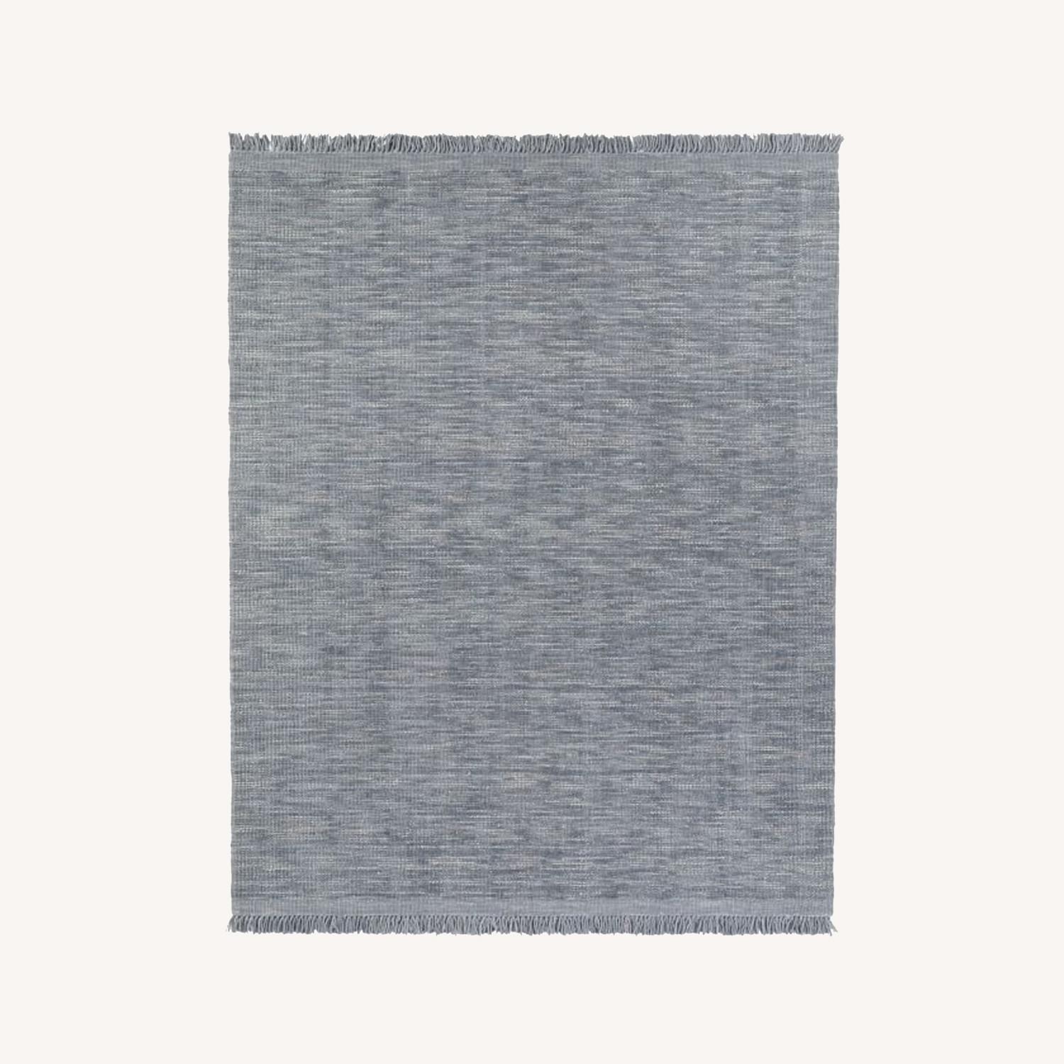 West Elm Handloomed Gabbeh Rug, 6x9, Stormy Blue AptDeco