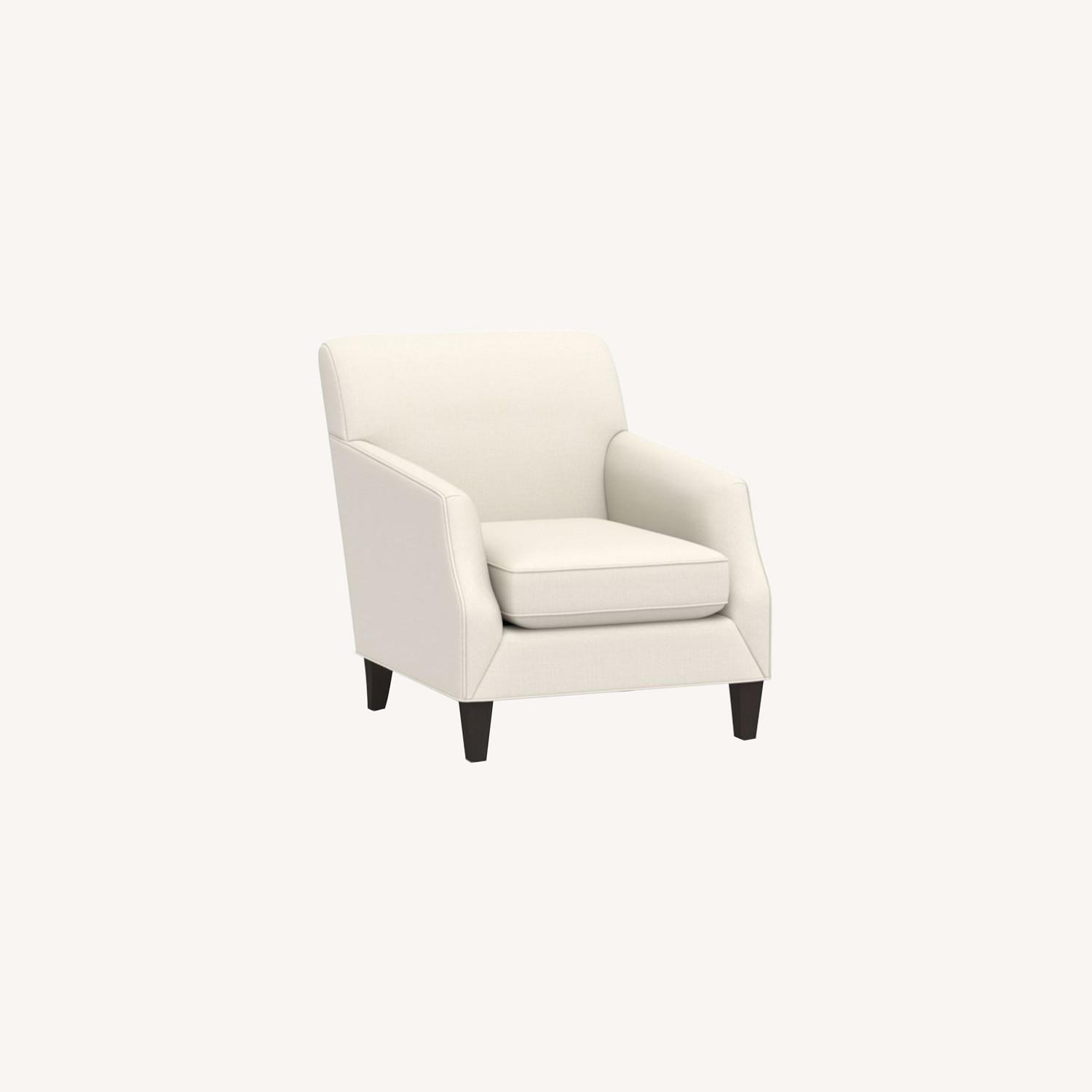 Pottery Barn Toulouse Upholstered Armchair AptDeco