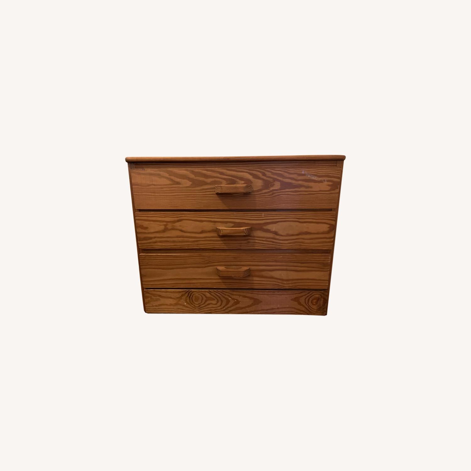 Wooden Three Draw Dresser AptDeco