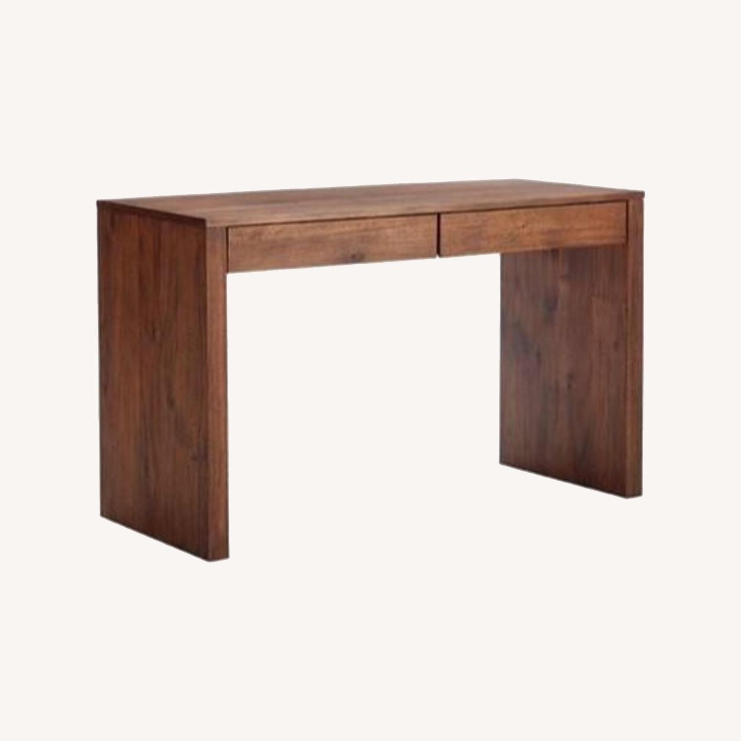 CB2 Runway Acacia Wood Desk AptDeco