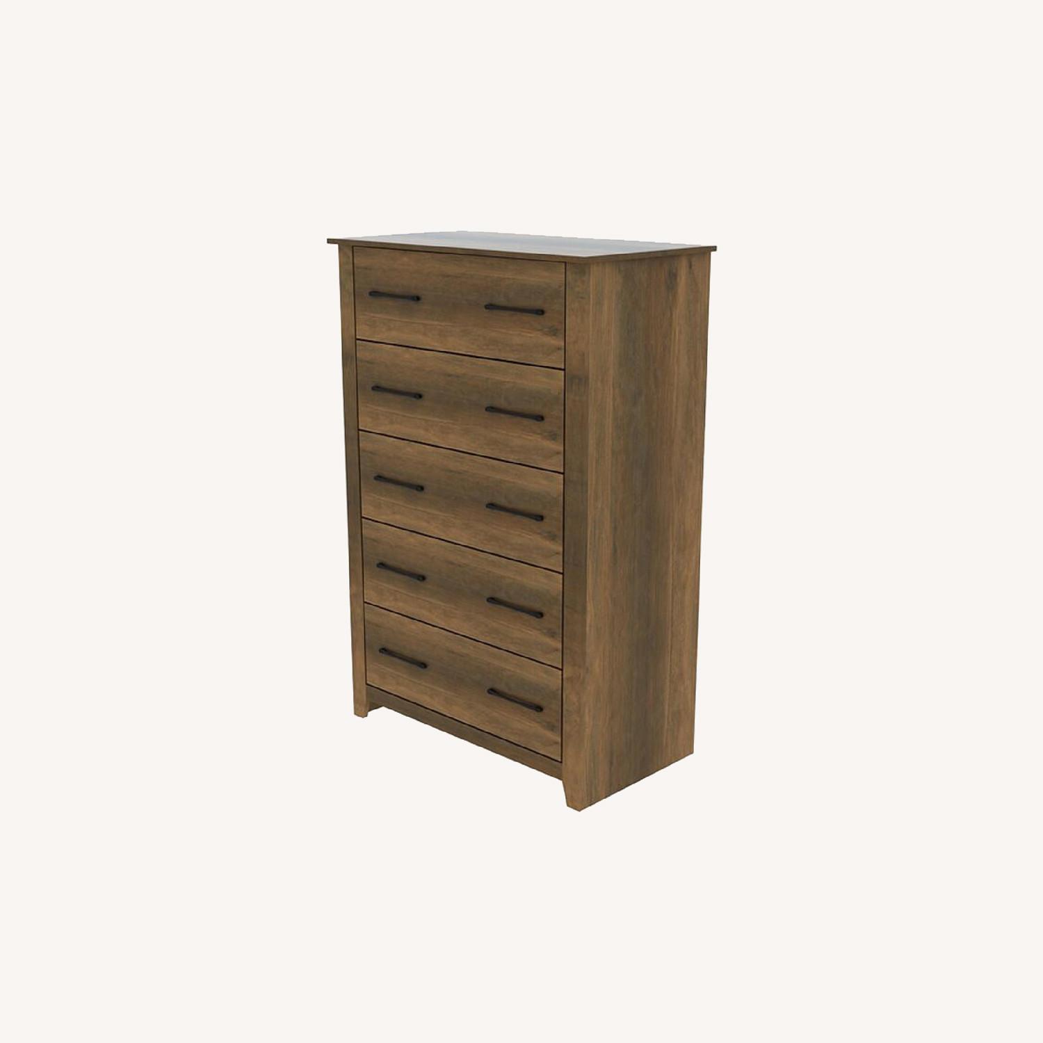 Wayfair 5 Drawer Oak Chest AptDeco