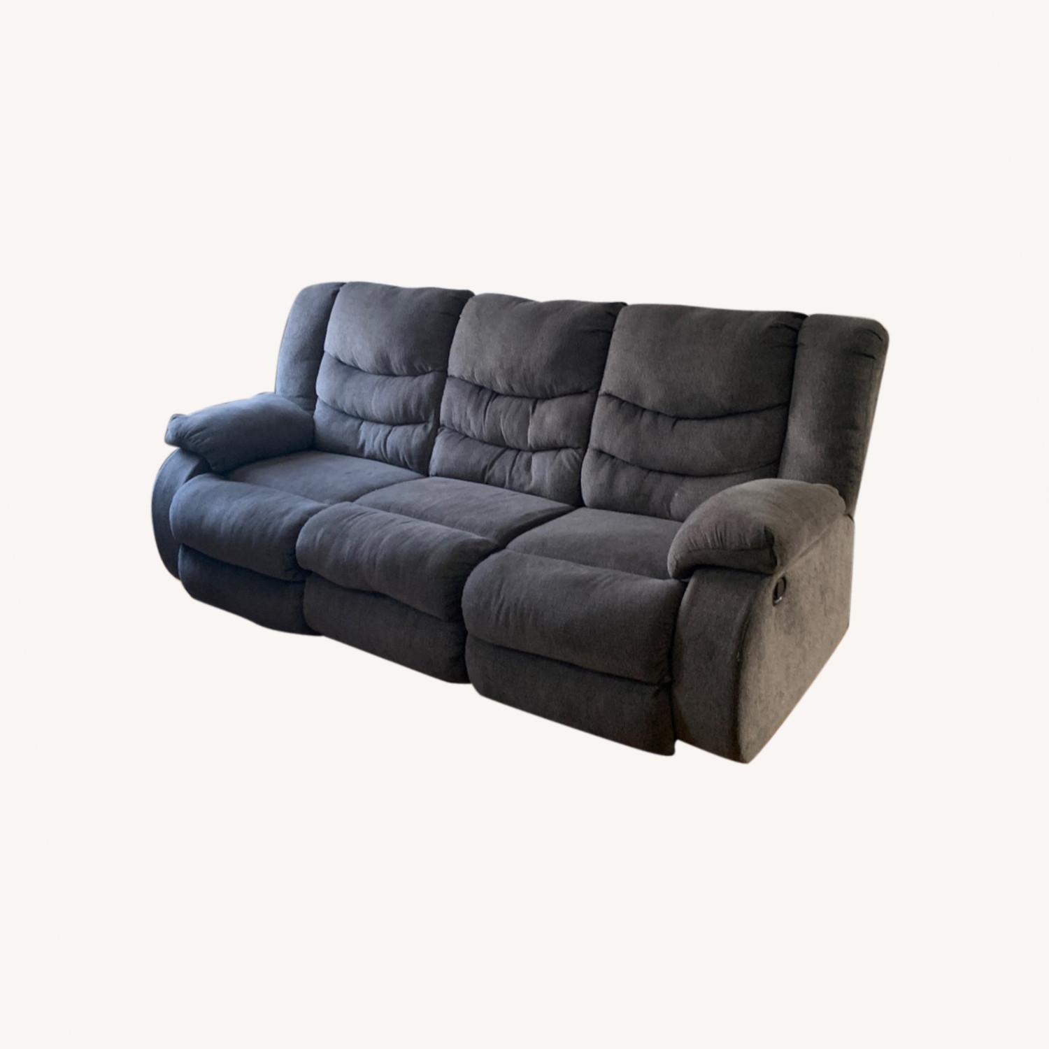 Grey Recliner Sofa AptDeco