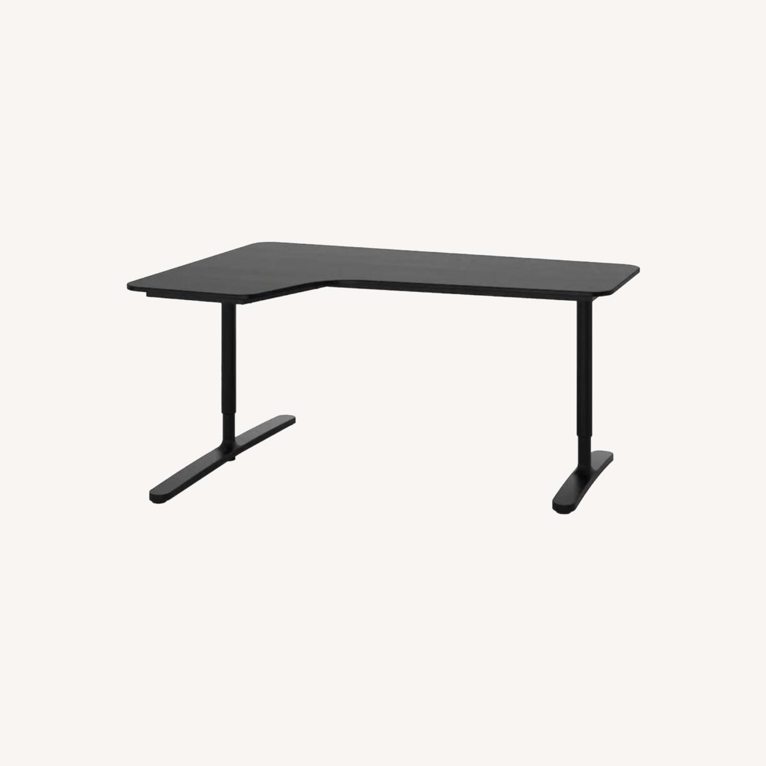 IKEA L-shaped Large Computer Desk - image-0