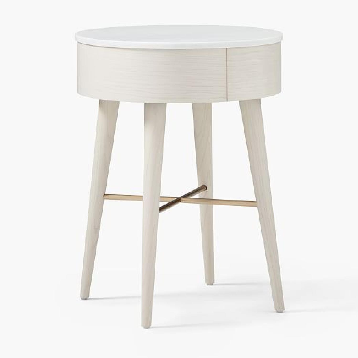 West Elm Penelope Round Wood Nightstand - image-6