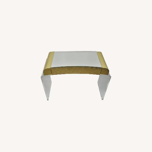 Used Lucite Waterfall Mirrored Vanity Table for sale on AptDeco