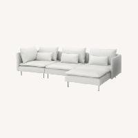 @cloverねっと 　IKEA SÖDERHAMN SÖDERHAMN sectional, 4-seat with chaise, with open end