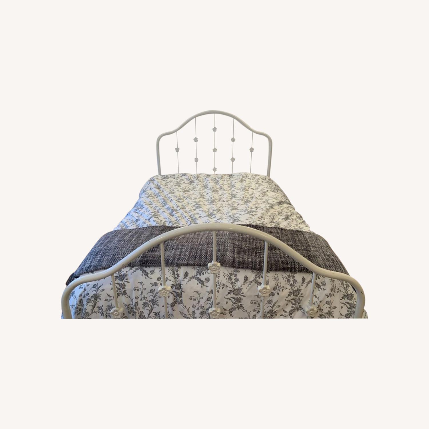 Pottery Barn Kids White Iron Bed Frame, Full - image-0