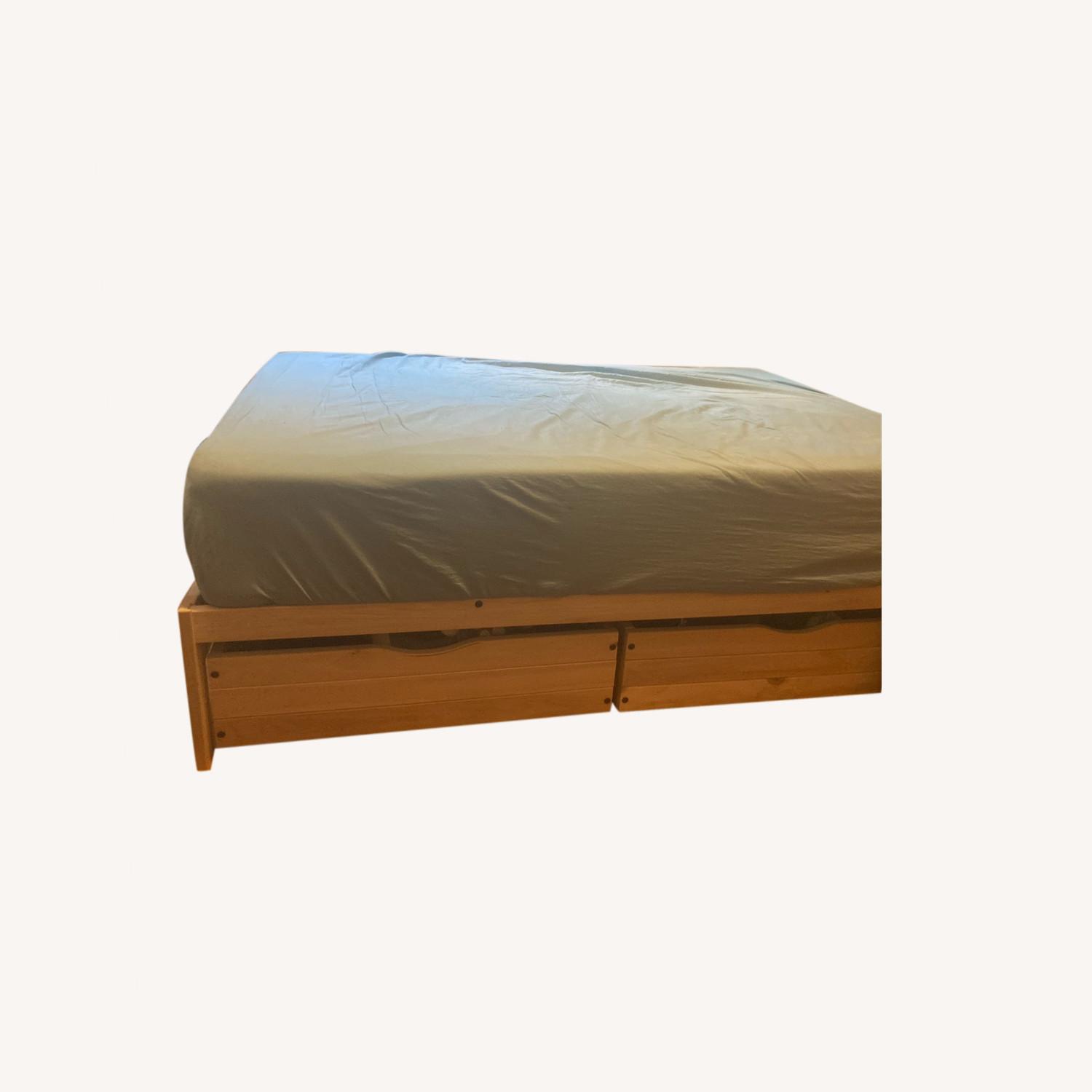 Queen Platform Bed Frame with Storage - image-4