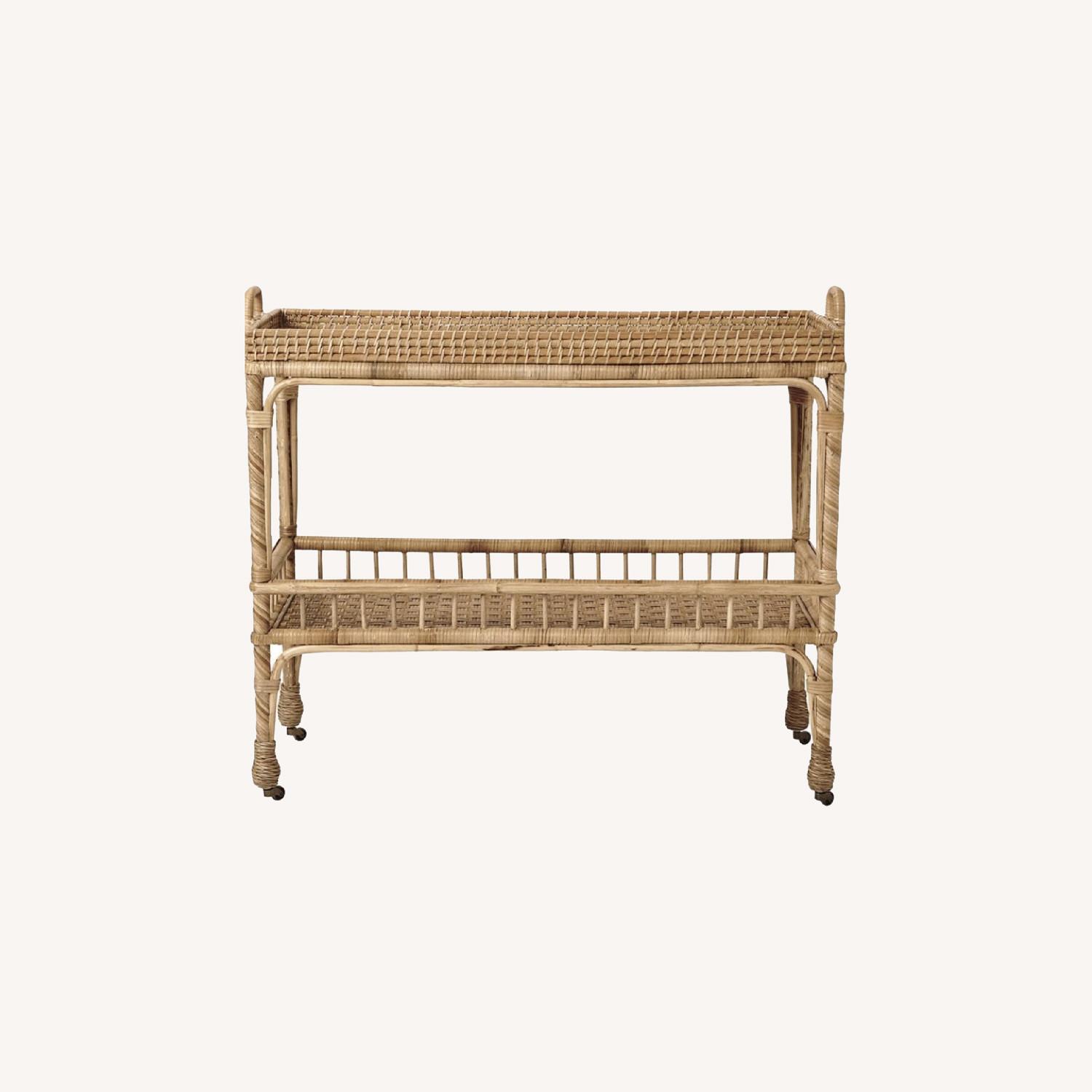 Serena and Lily South Seas Bar Cart AptDeco