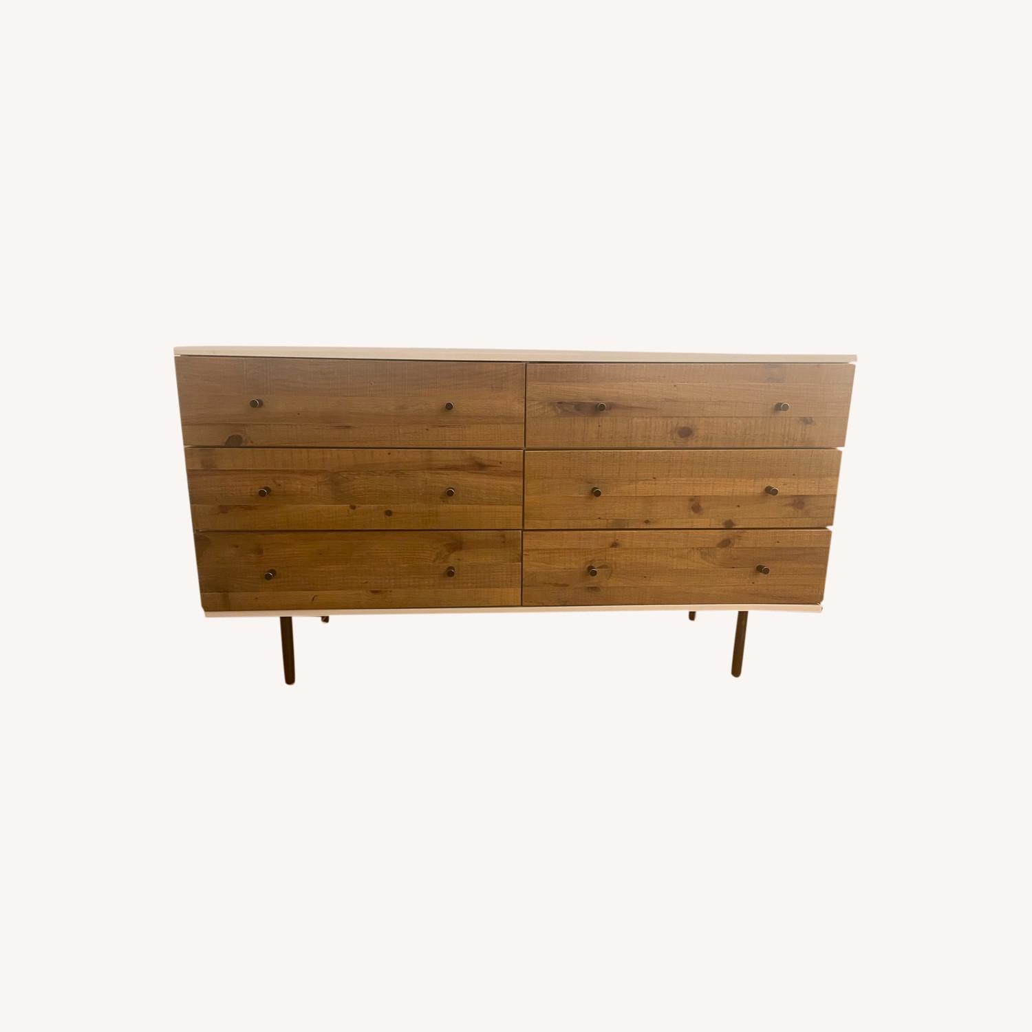 West Elm White & Wood Dresser AptDeco