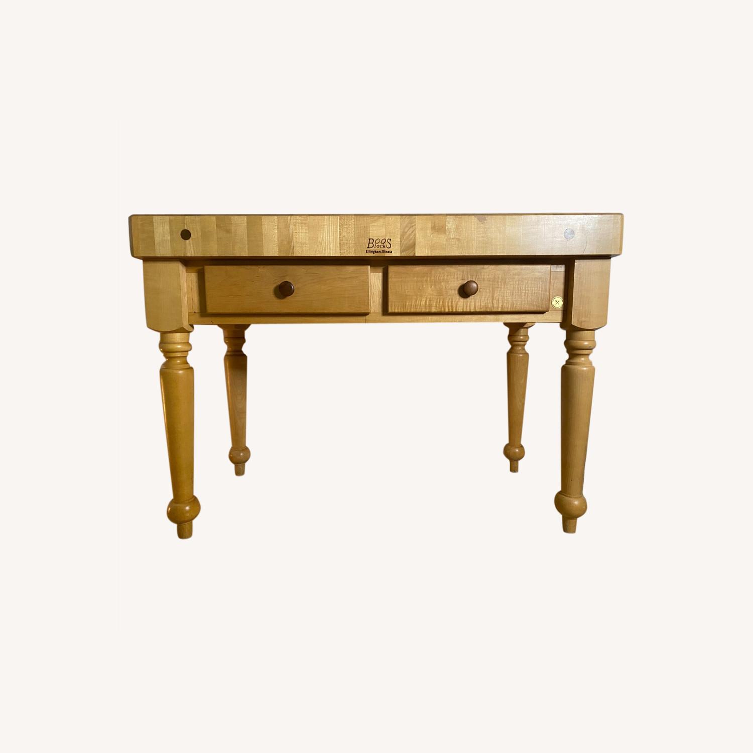 John Boos (Boo's Blocks) Natural Maple Island - image-0