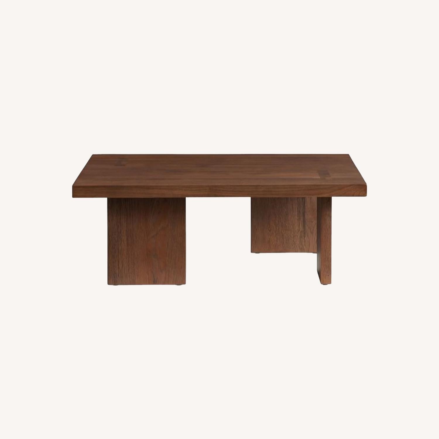 Pottery Barn Apollo 44" Coffee Table, Oak - image-0
