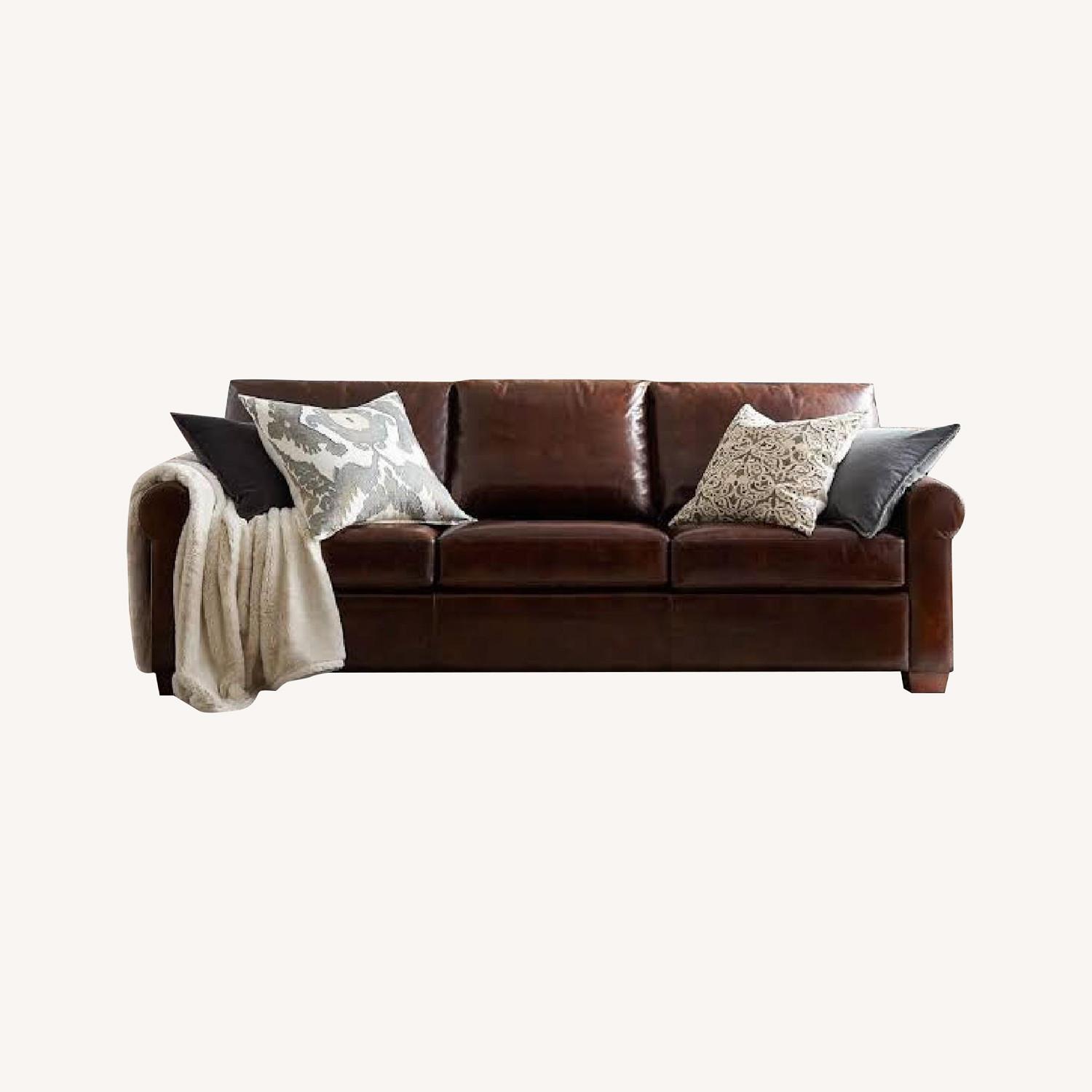 Pottery Barn Leather Couch AptDeco