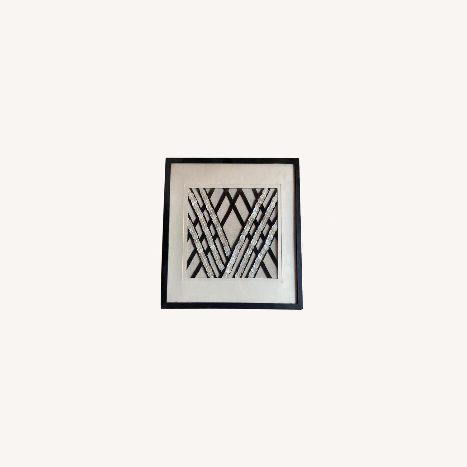 West Elm Dimensional Fabric and Beaded Wall Art AptDeco