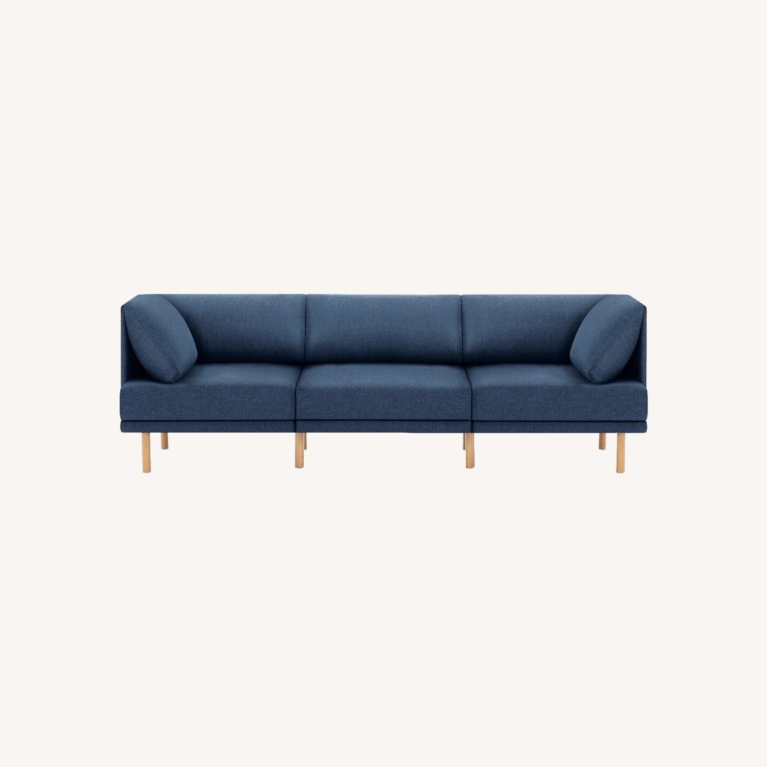 Burrow Range 3Piece Sofa Navy AptDeco