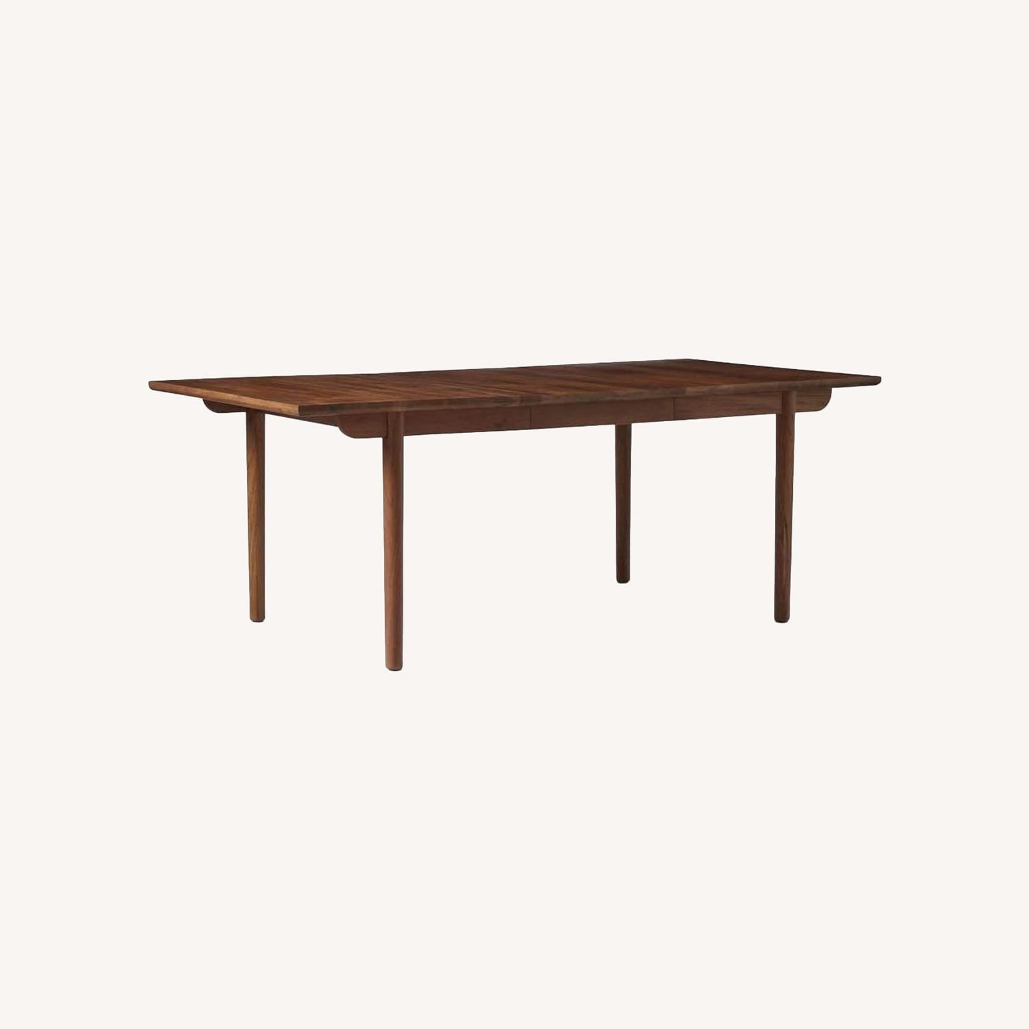 West Elm Walnut Expandable Dining table - image-0