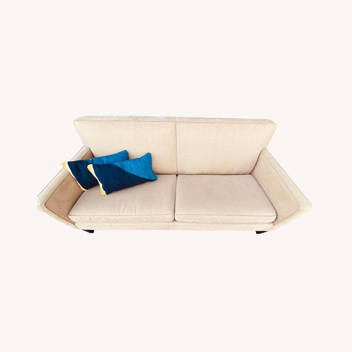 Crate & Barrel Corduroy 2 Seater Sofa - image-0