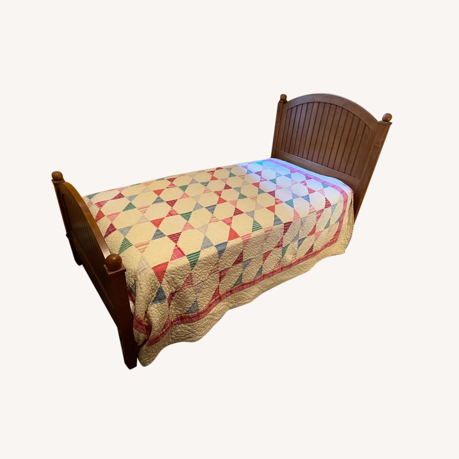 Ethan Allen Wood Twin Bed - image-6