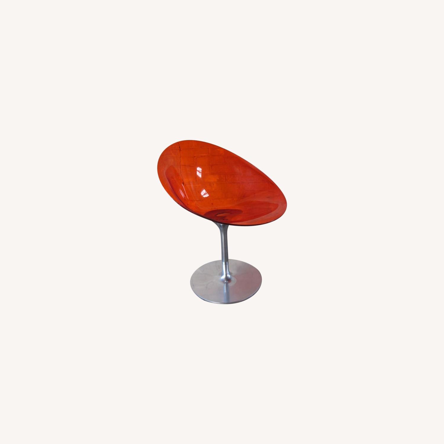 Eros Swivel Blue Chair by Philippe Starck for Kartell, 1990s