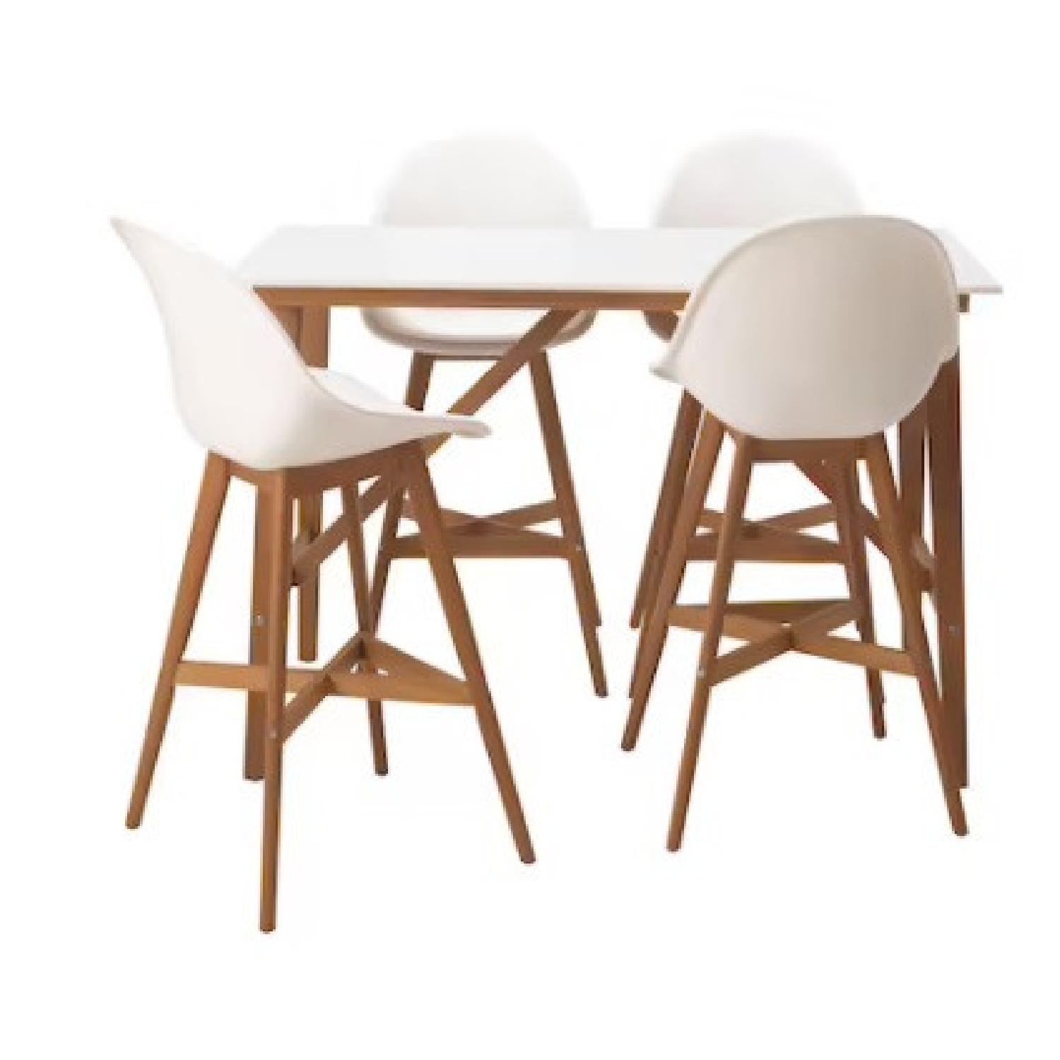IKEA FANBYN Bar Table and 4 Bar Stools AptDeco