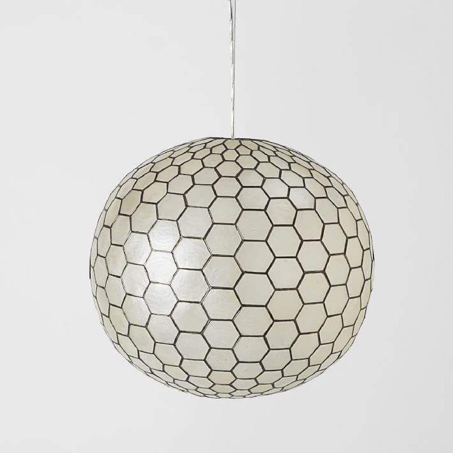 West Elm Capiz Shell Sphere Pendant - image-4