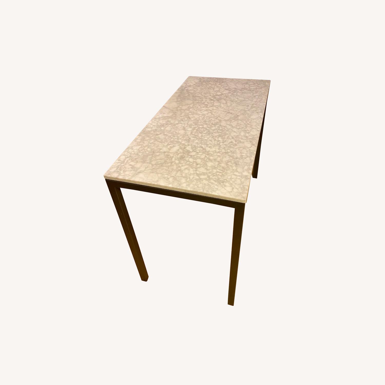 West Elm Marble Counter Table AptDeco