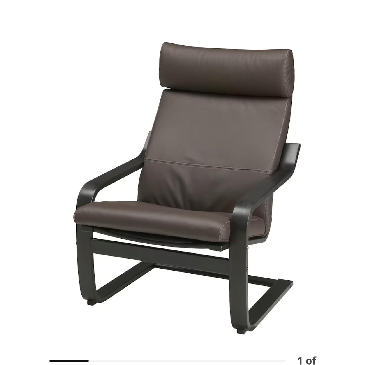 IKEA PONG Armchair (Dark Brown) - image-4